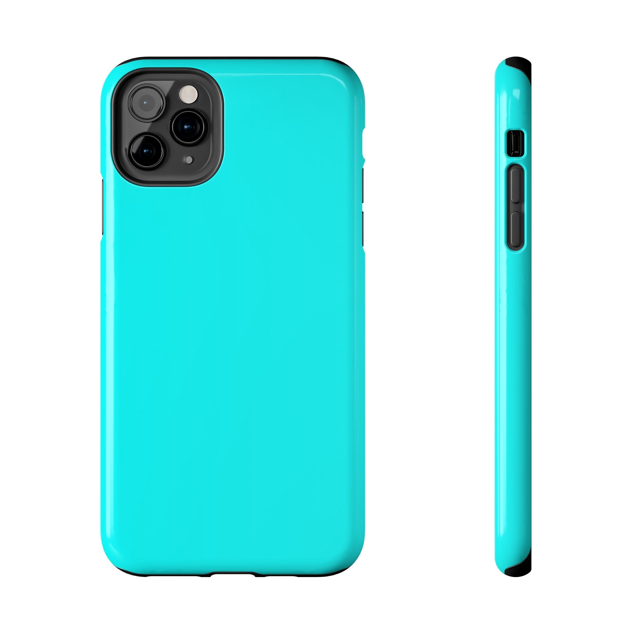Cyan color phone case