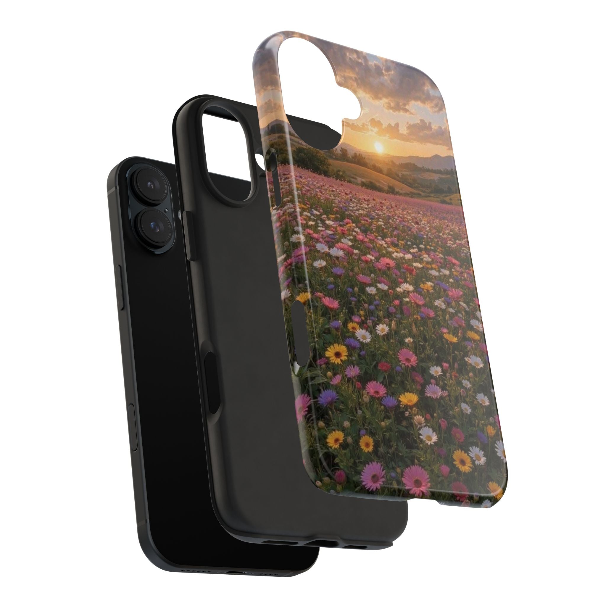 Flower themed phone case