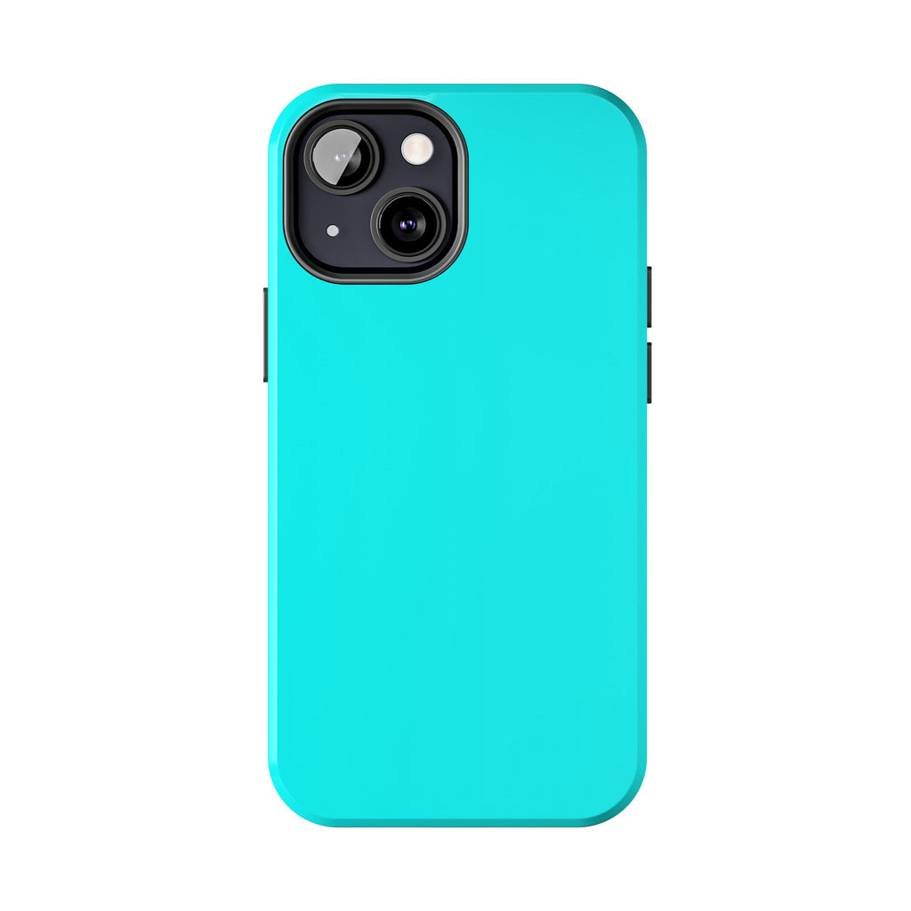 Cyan color phone case