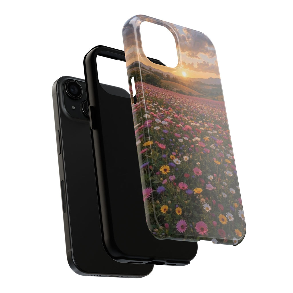 Flower themed phone case