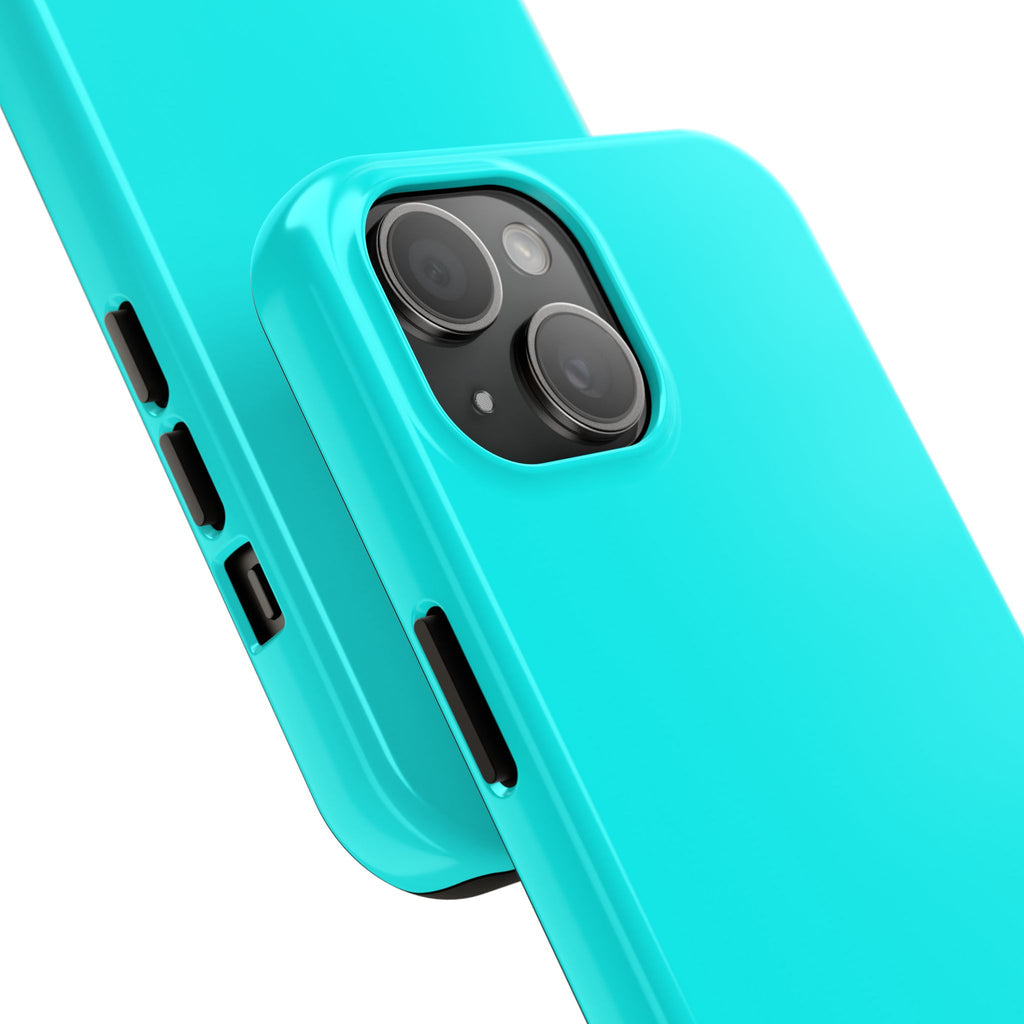 Cyan color phone case