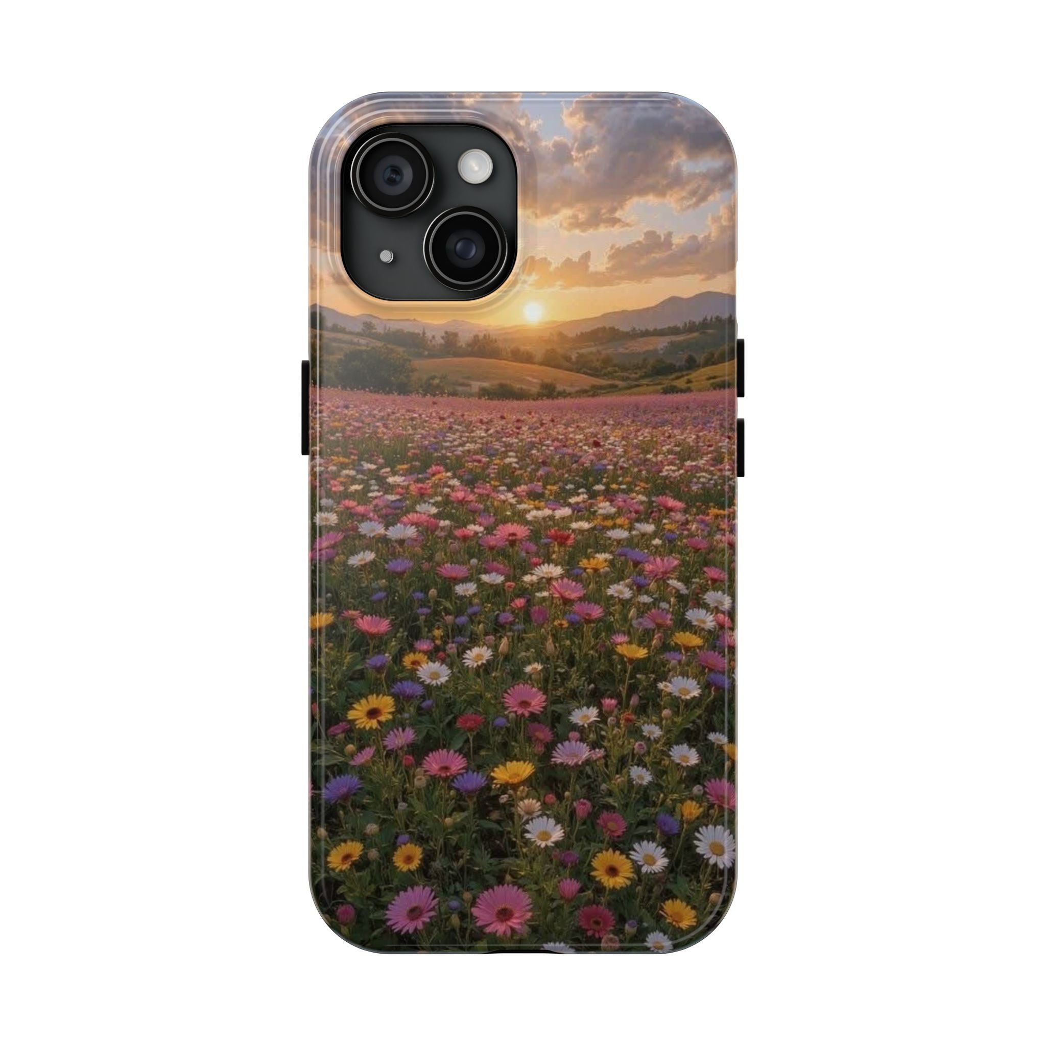 Flower themed phone case