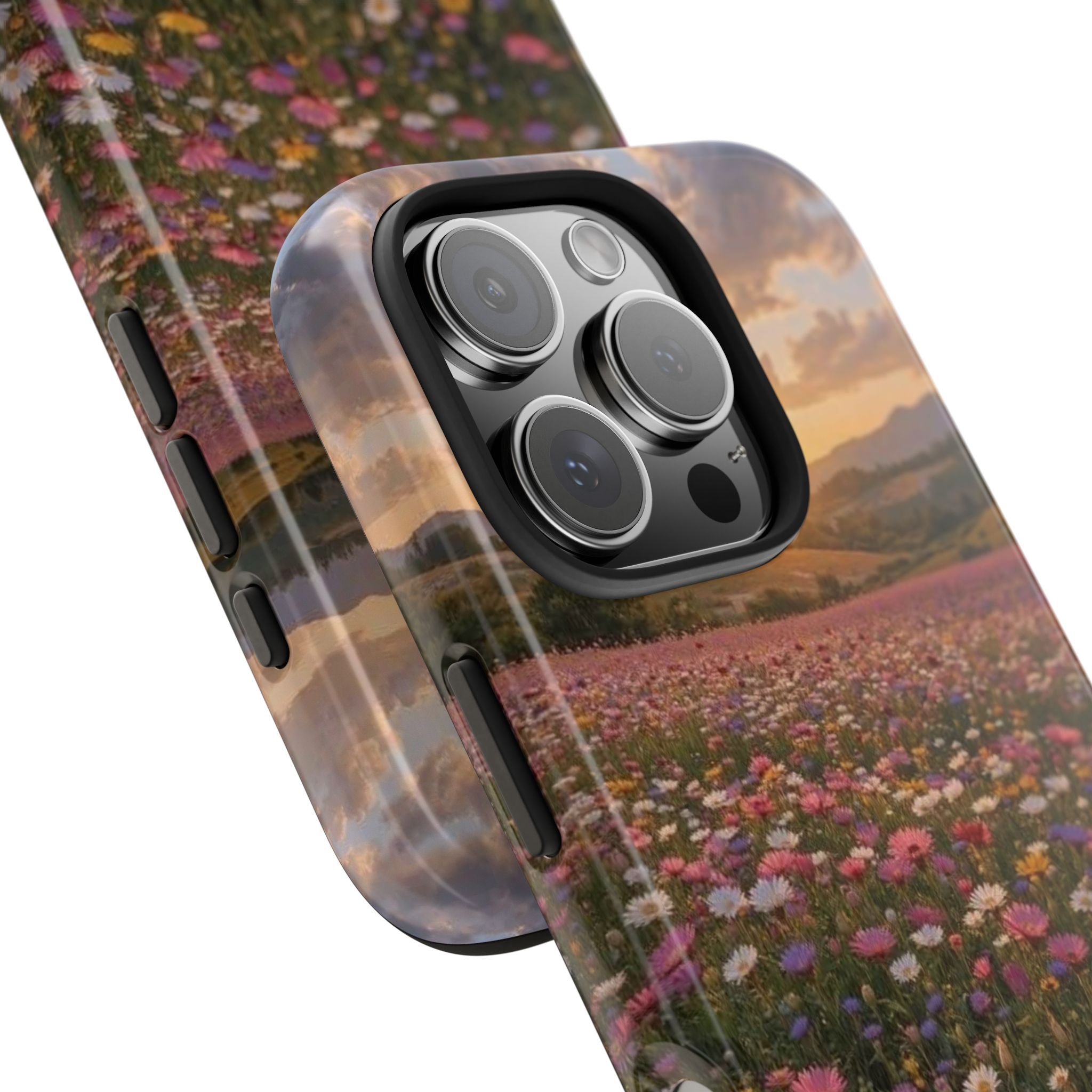 Flower themed phone case