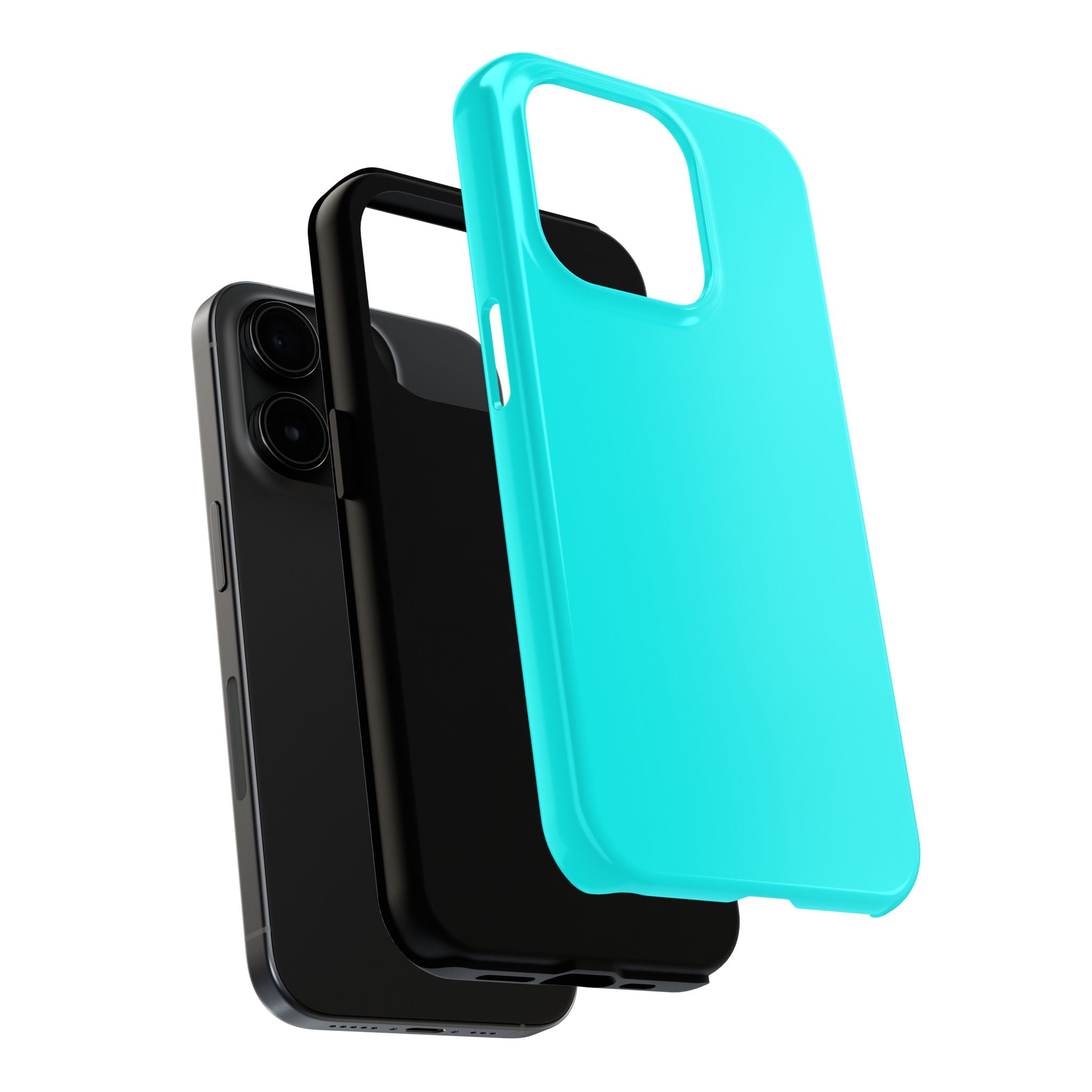 Cyan color phone case