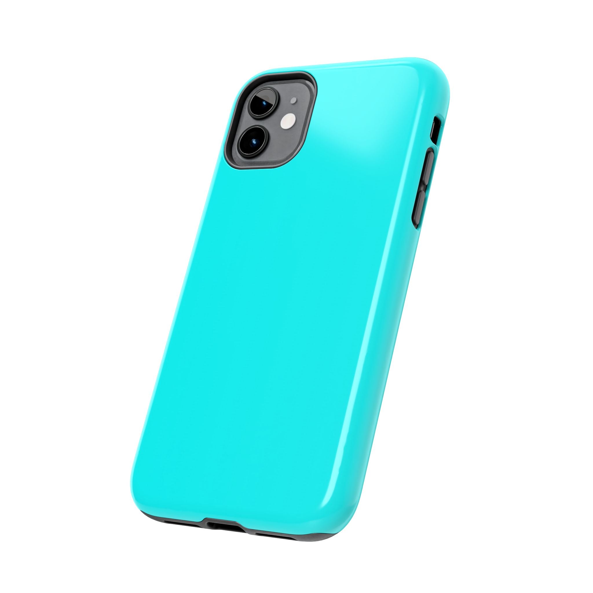 Cyan color phone case