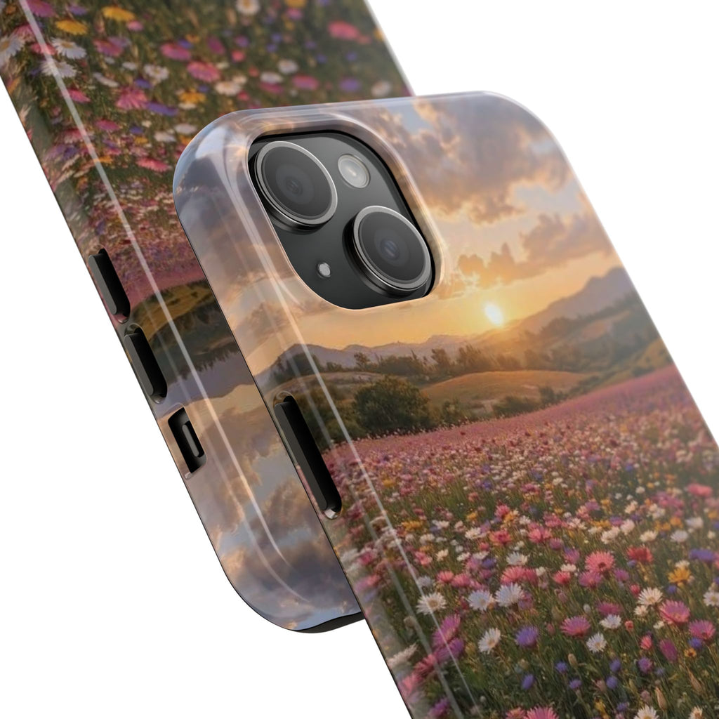 Flower themed phone case