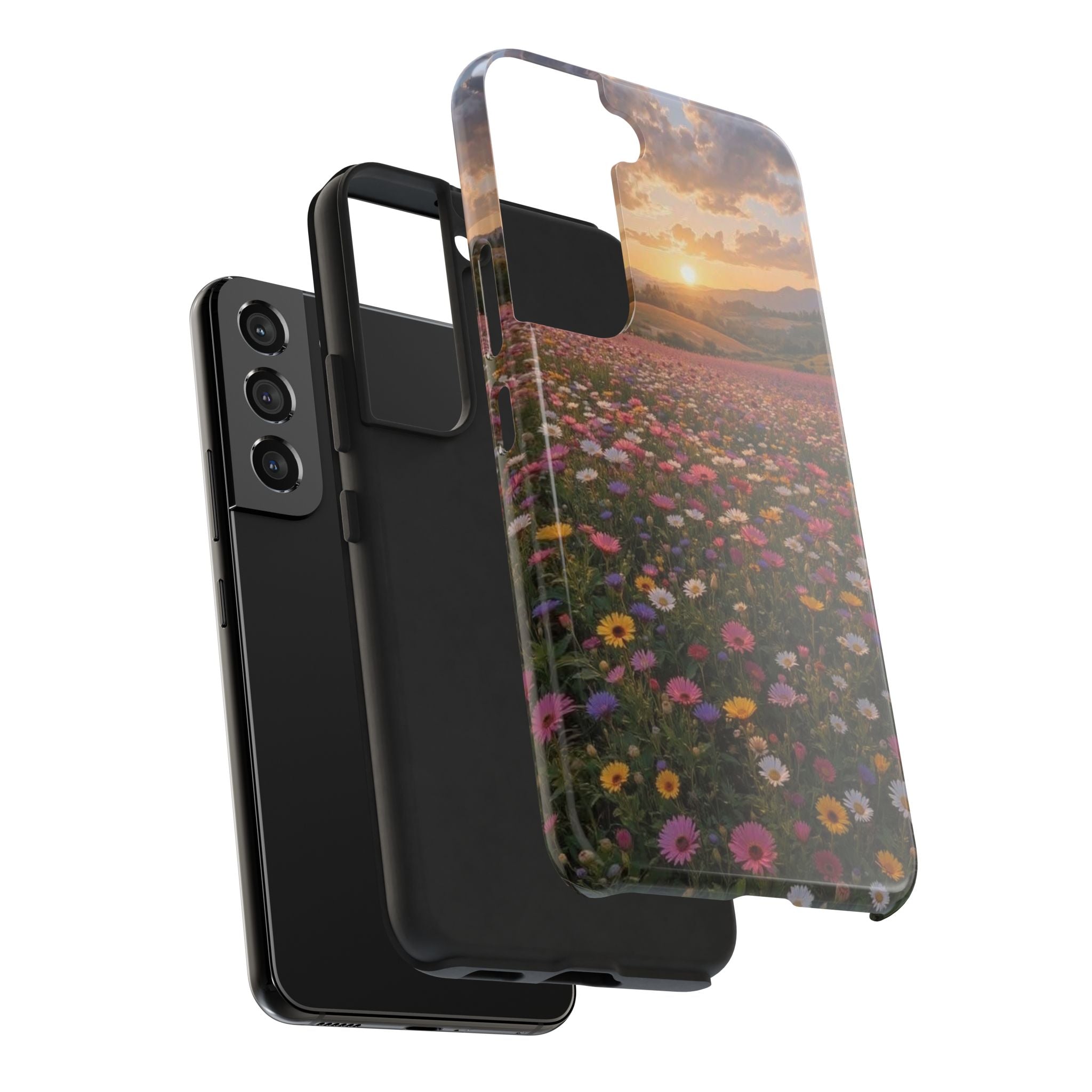 Flower themed phone case