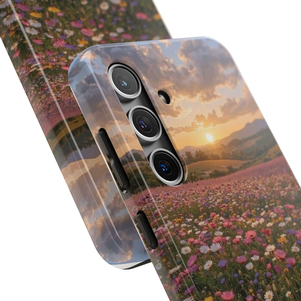 Flower themed phone case