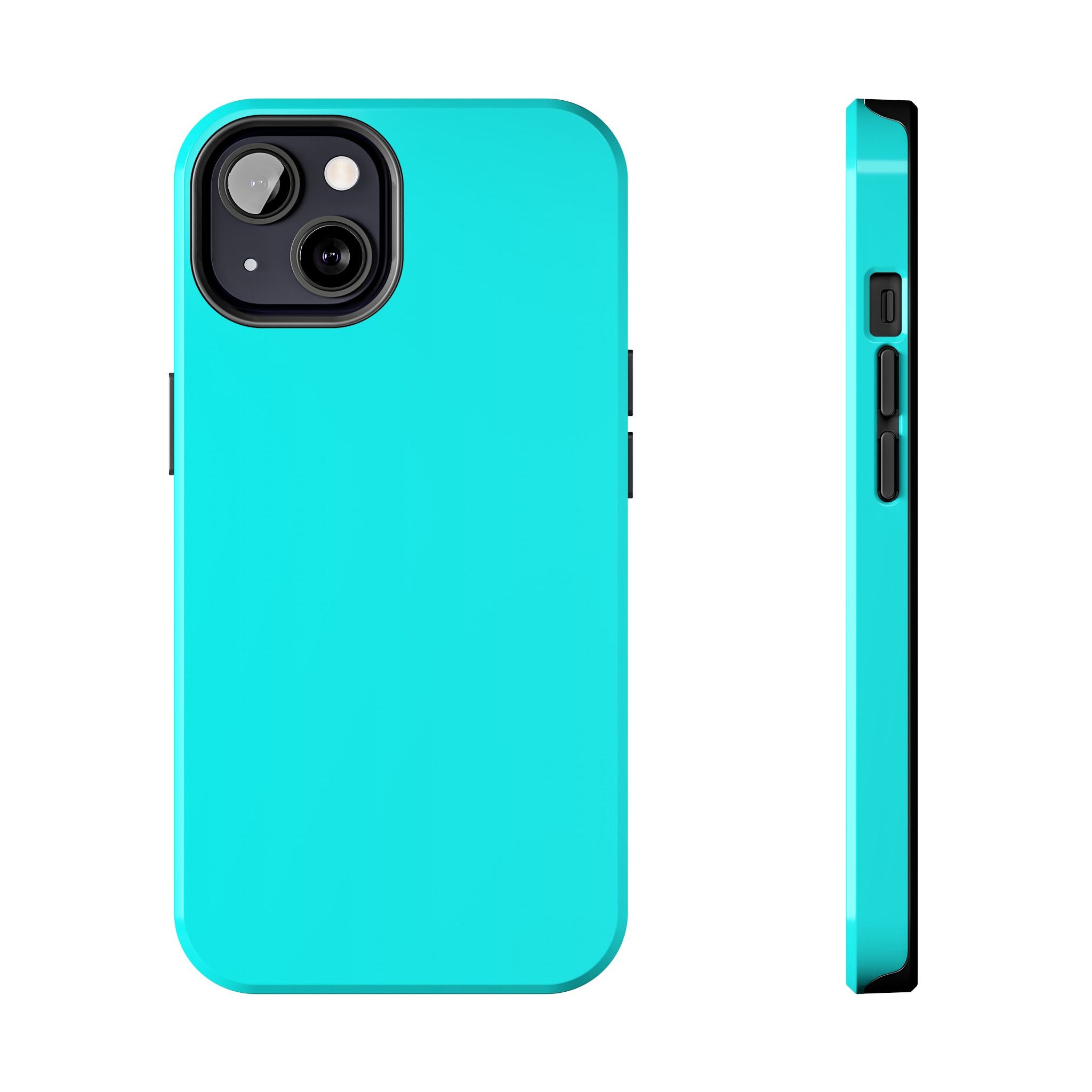 Cyan color phone case