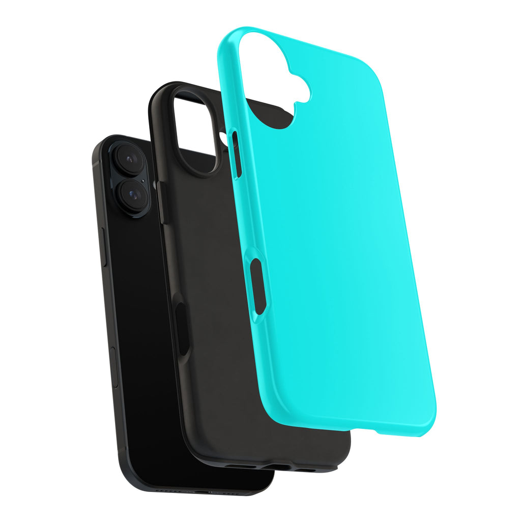 Cyan color phone case