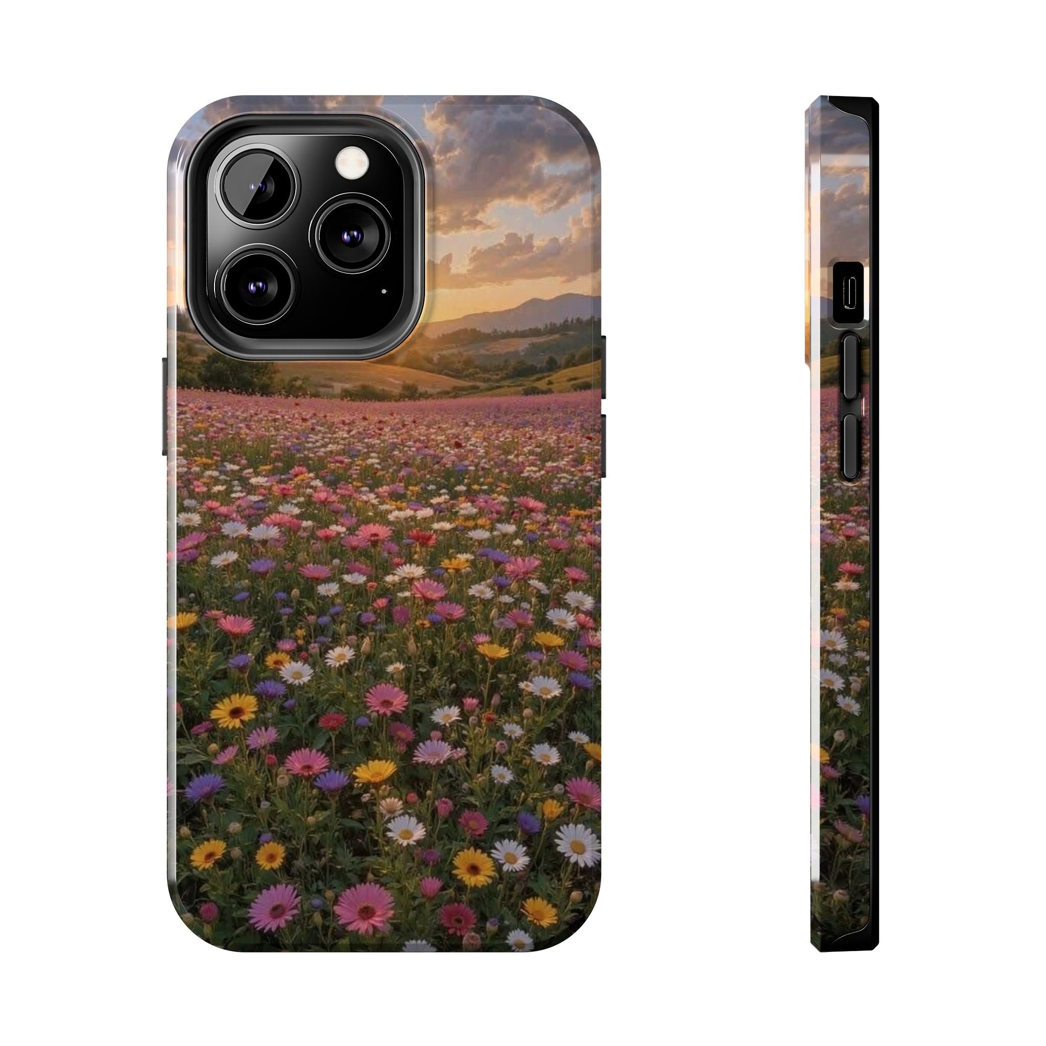 Flower themed phone case