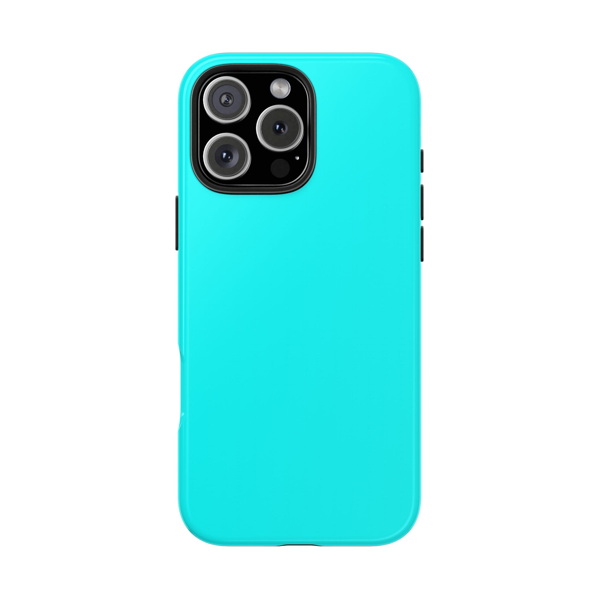 Cyan color phone case