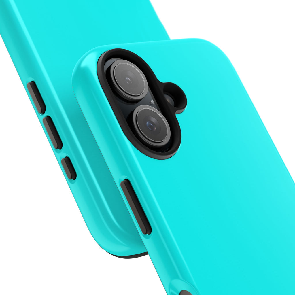 Cyan color phone case