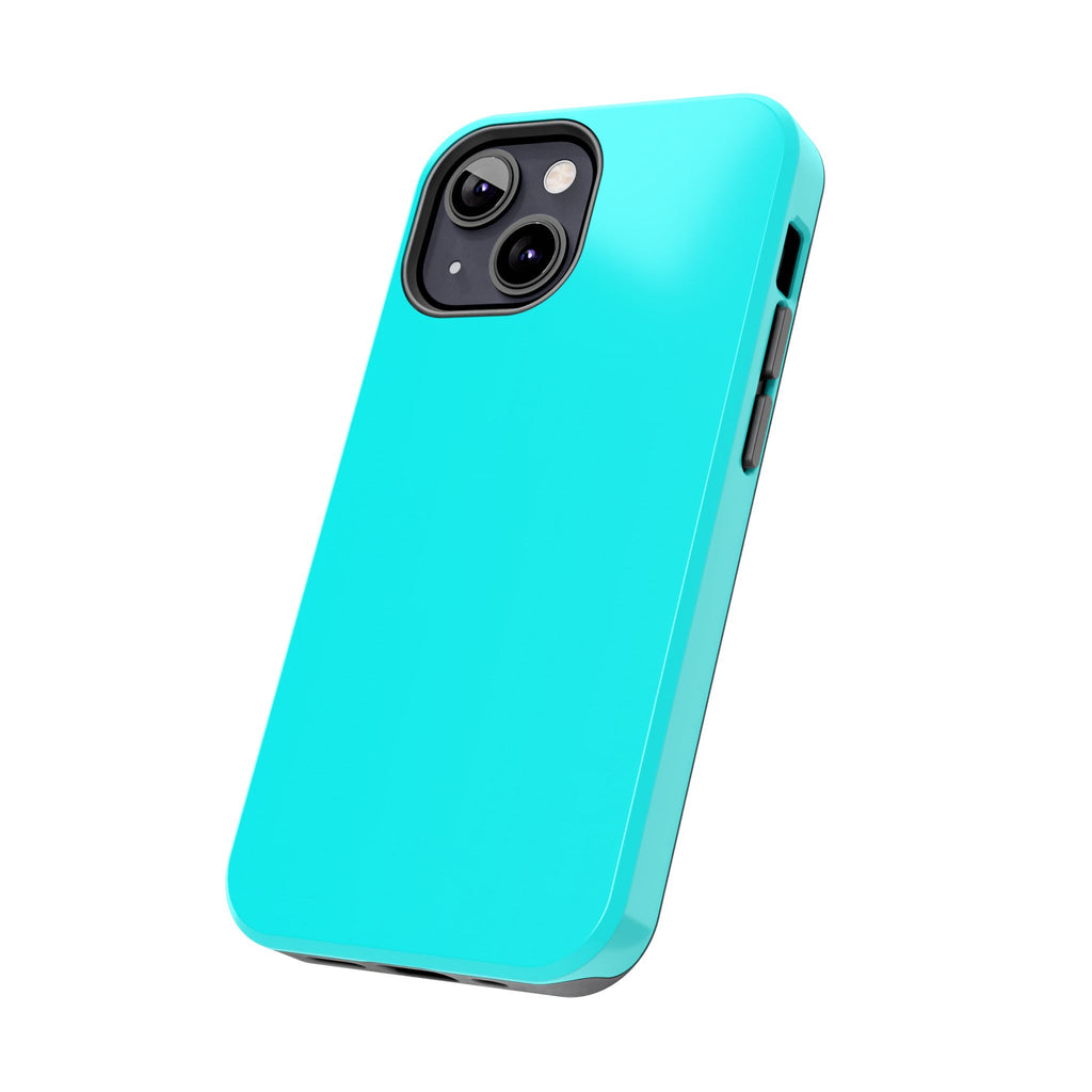Cyan color phone case