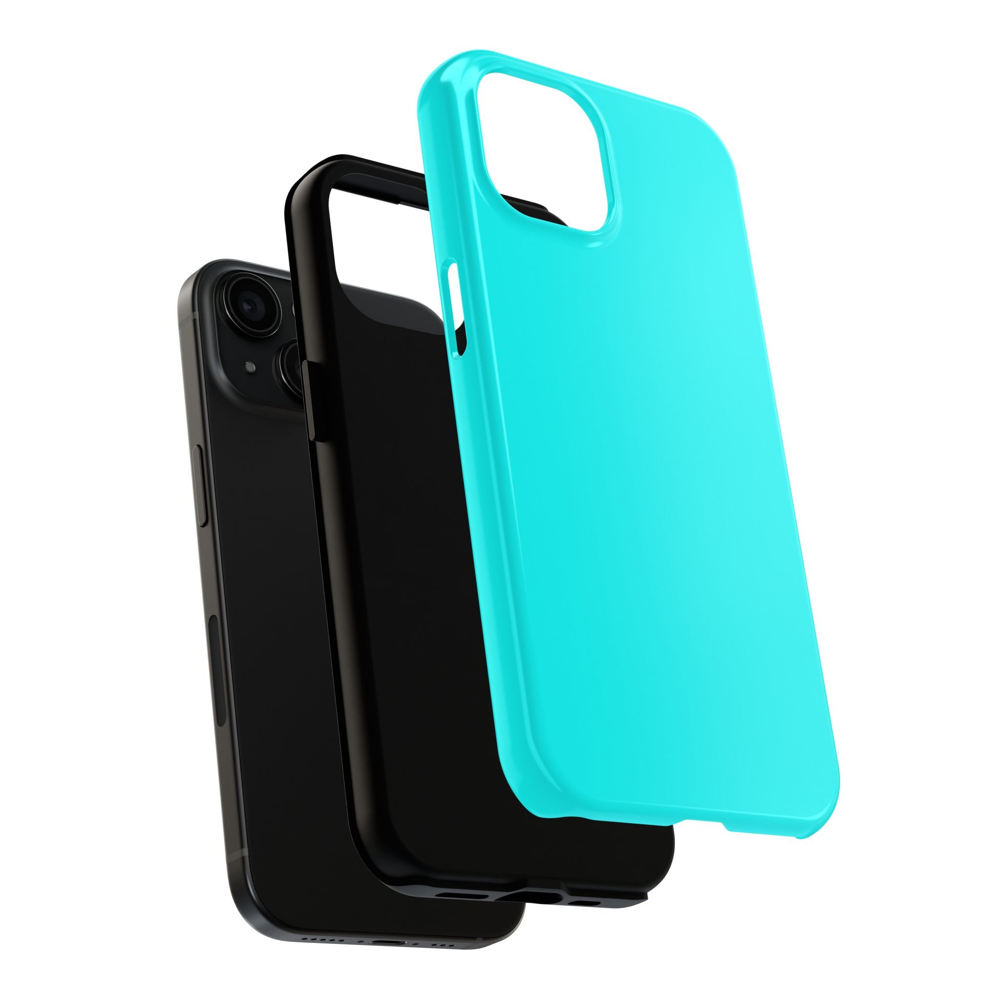 Cyan color phone case