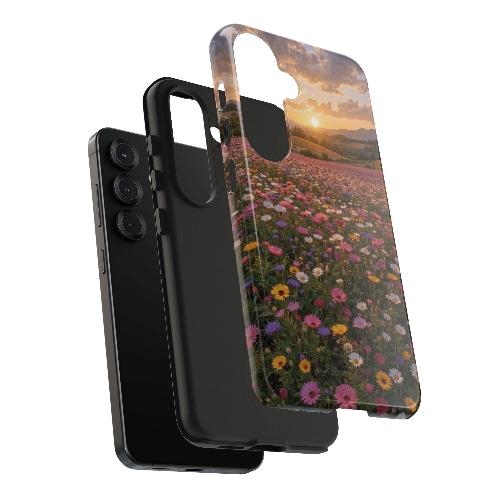 Flower themed phone case