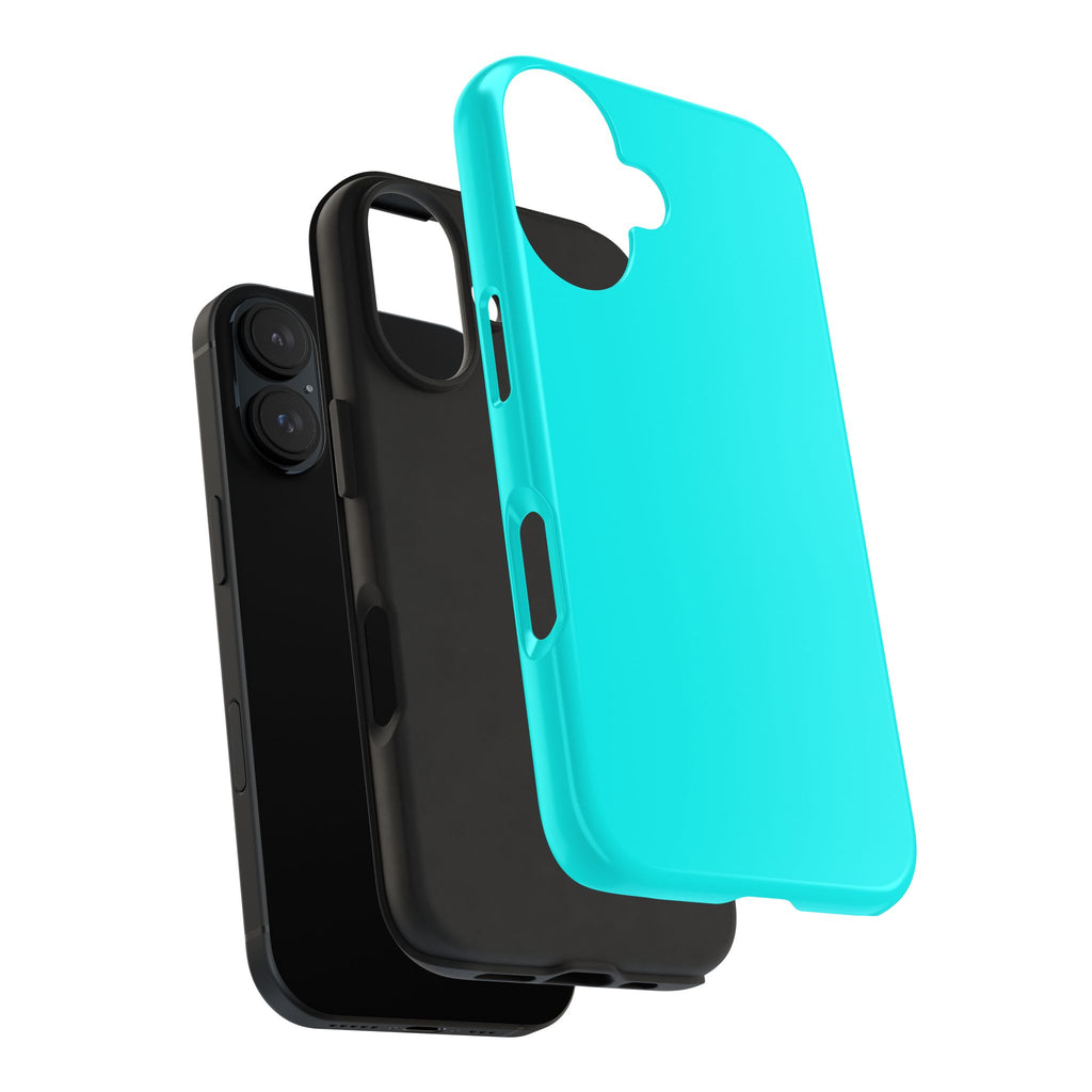 Cyan color phone case