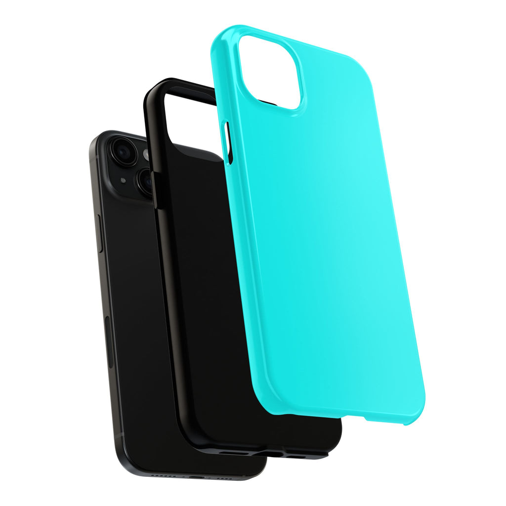 Cyan color phone case