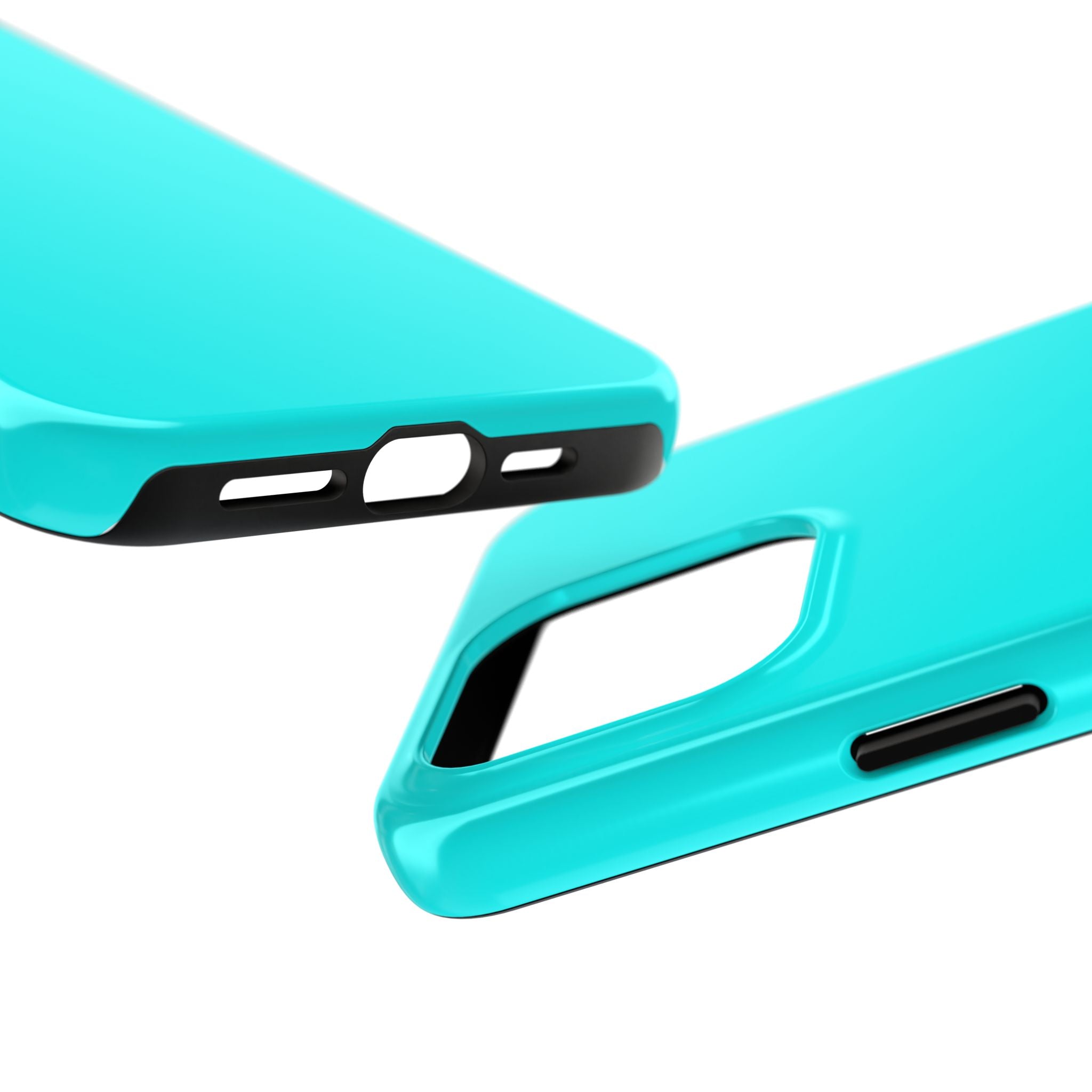 Cyan color phone case