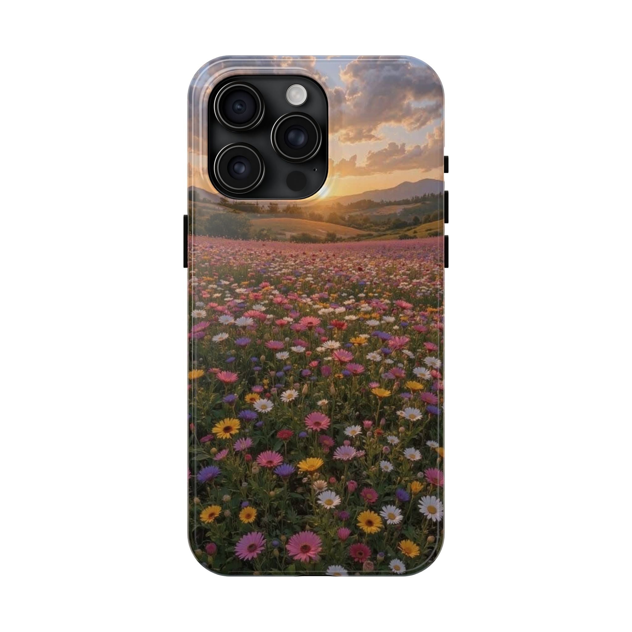 Flower themed phone case