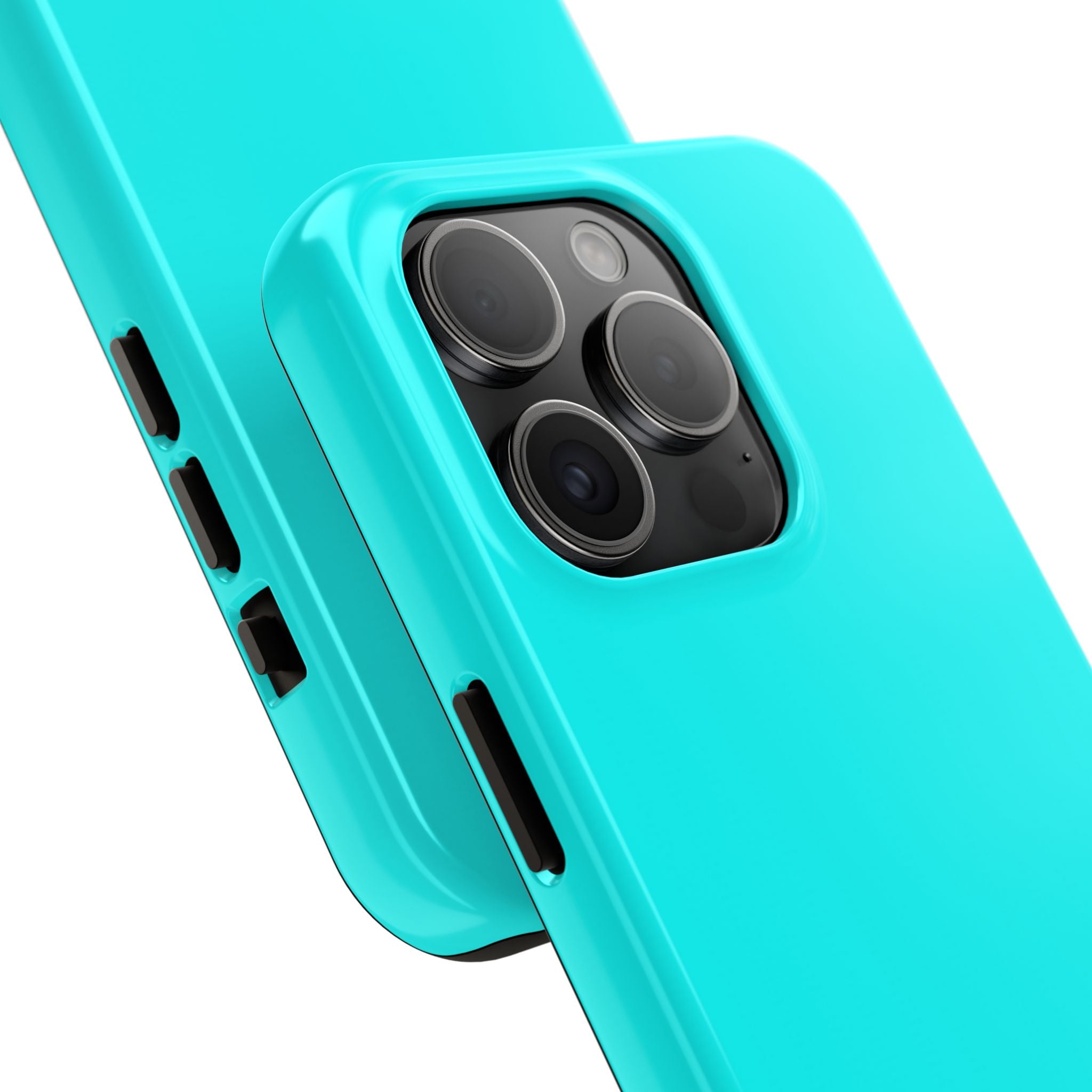 Cyan color phone case