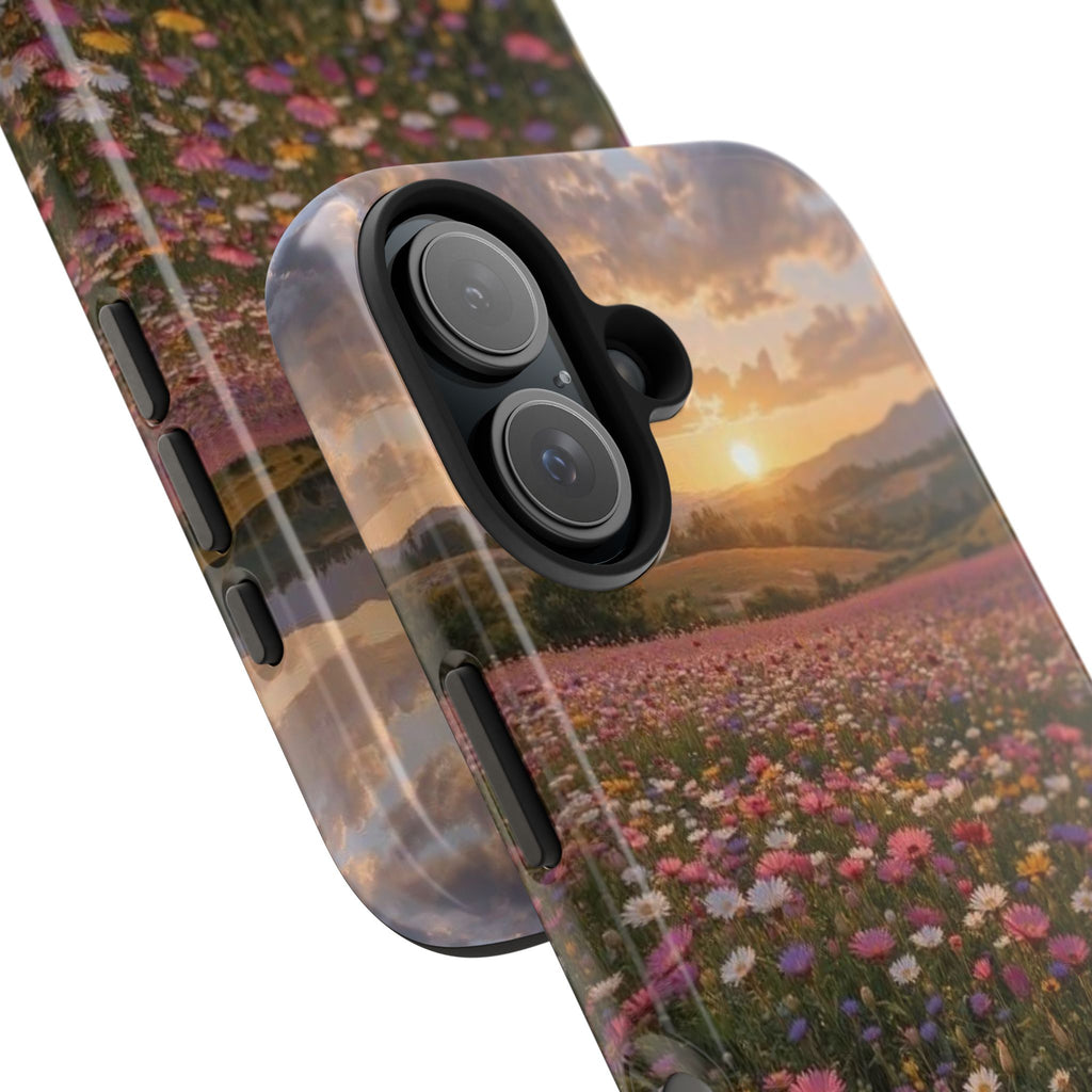 Flower themed phone case