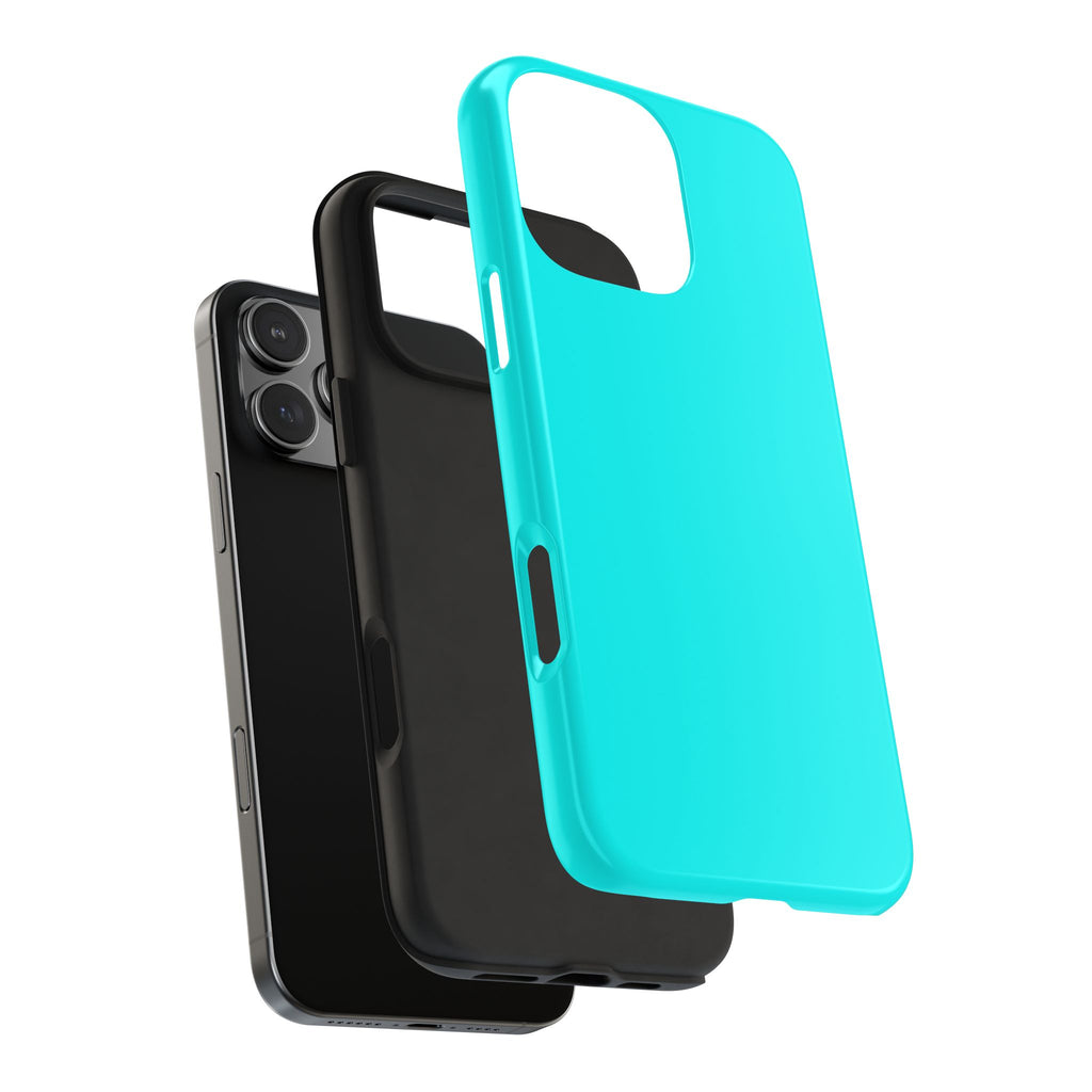 Cyan color phone case