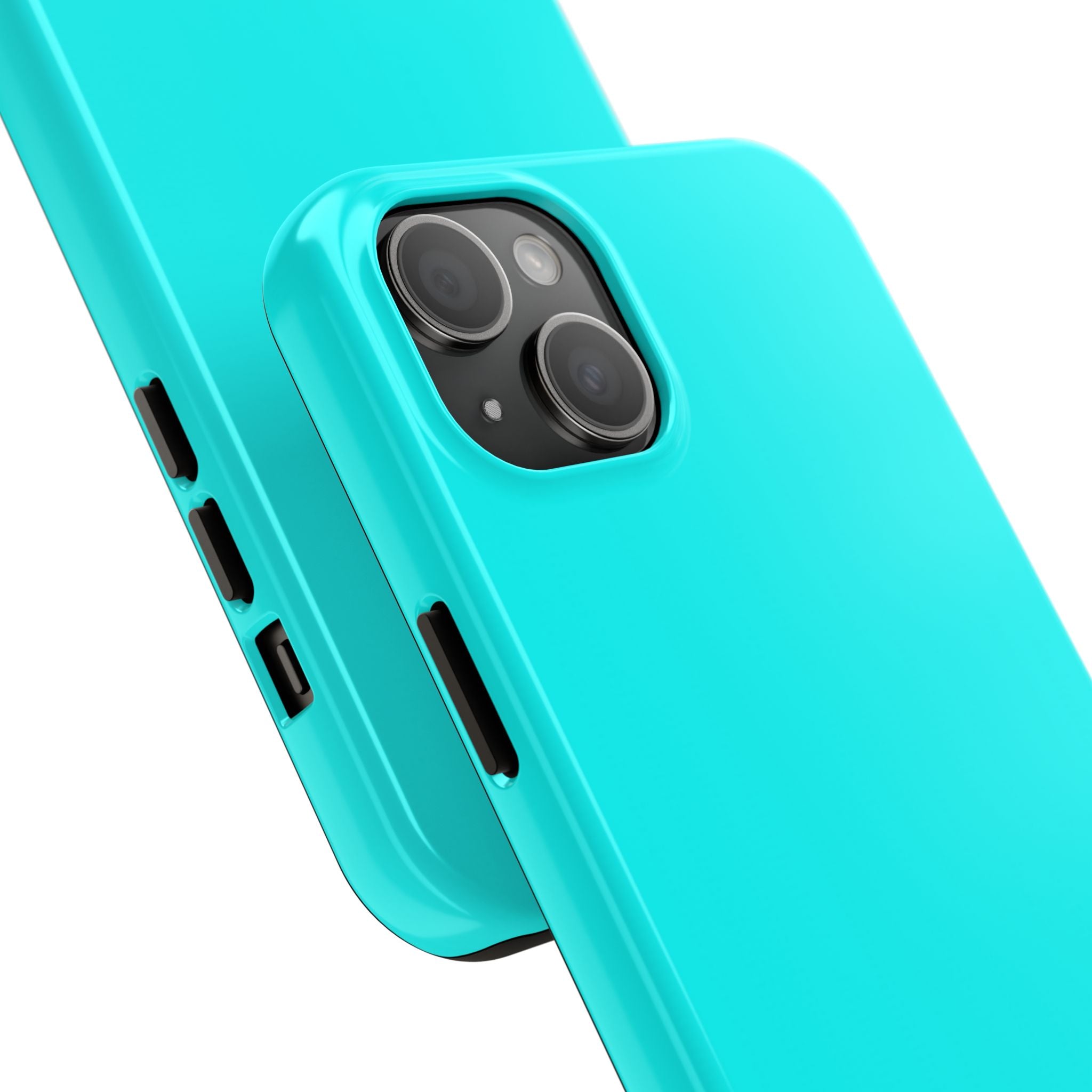 Cyan color phone case