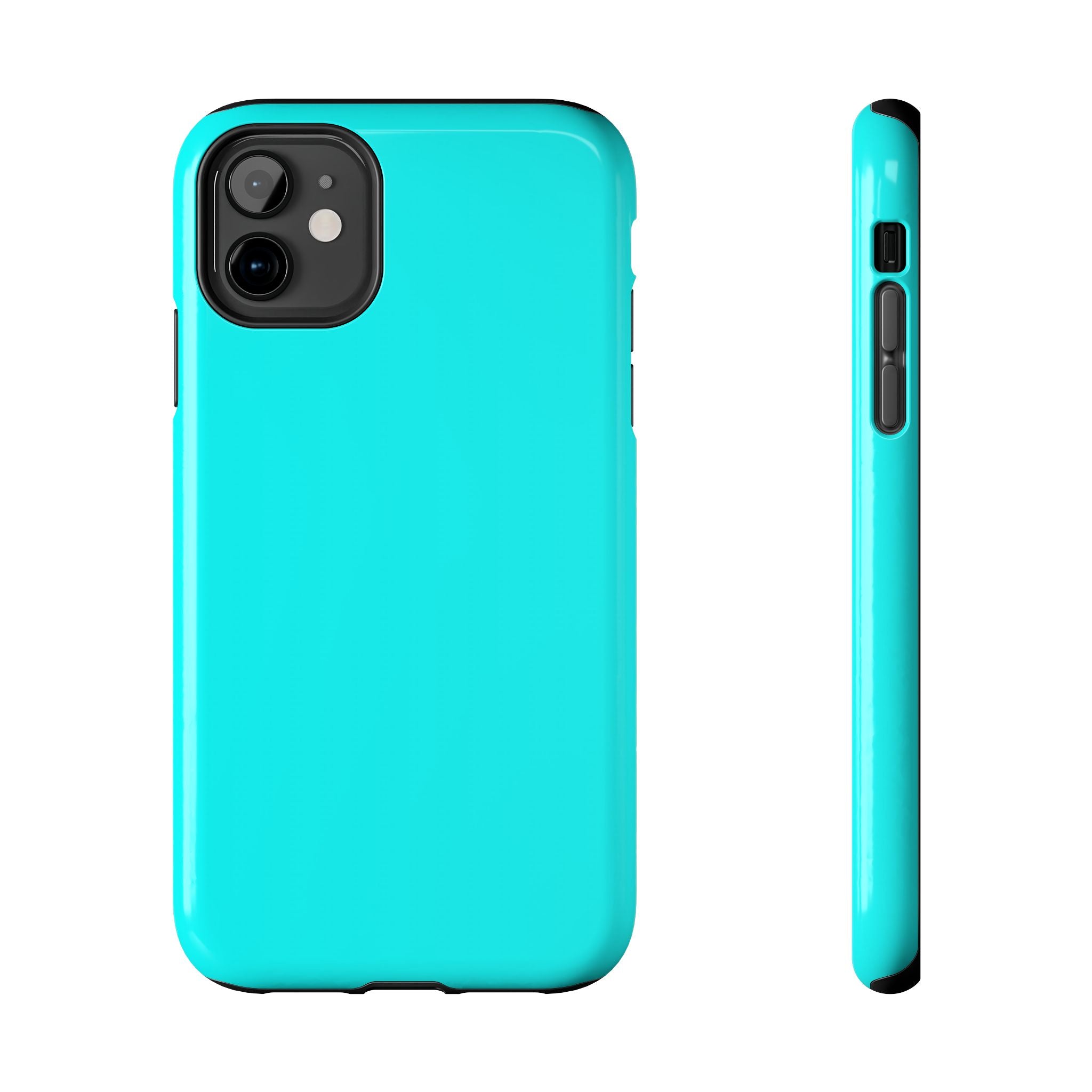 Cyan color phone case