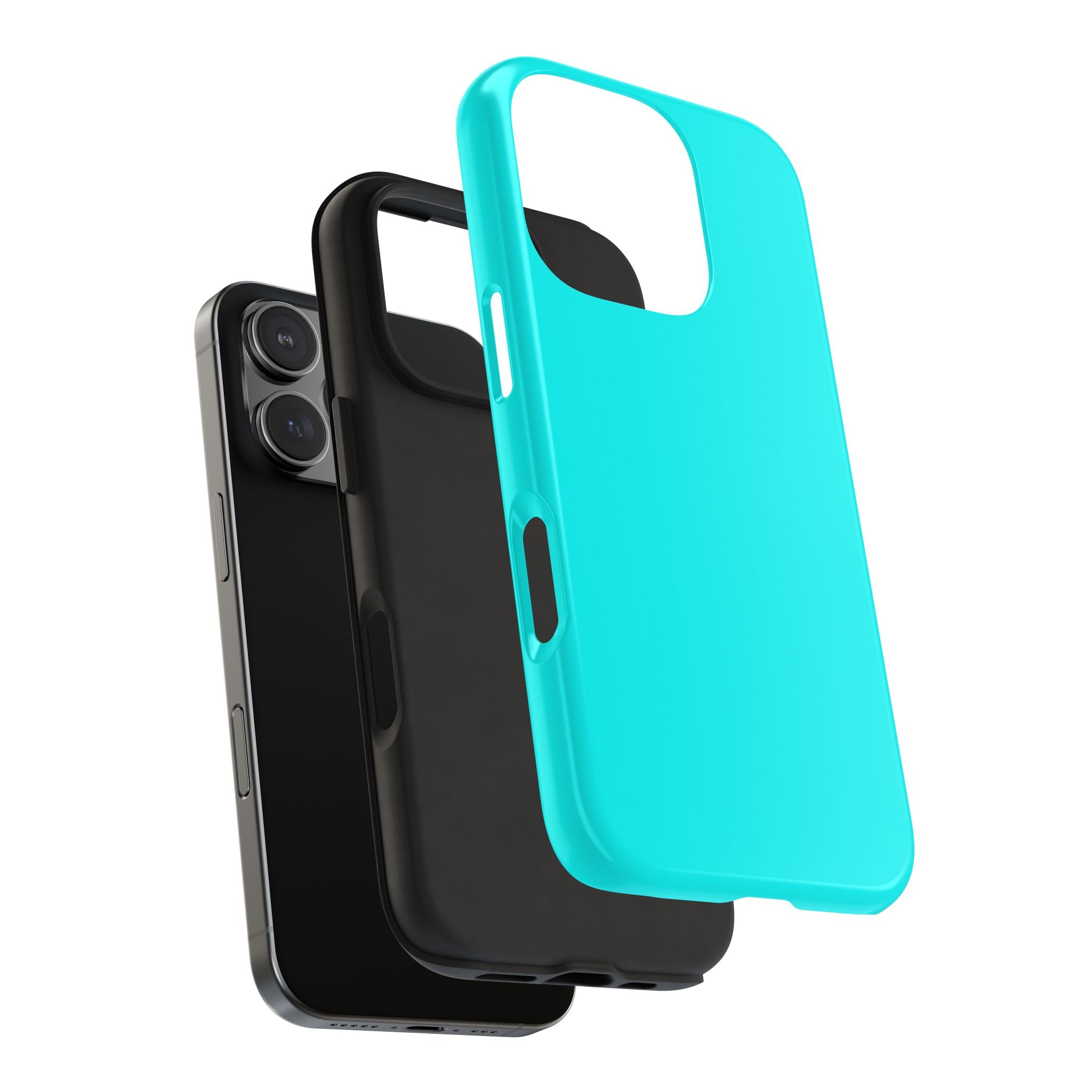 Cyan color phone case