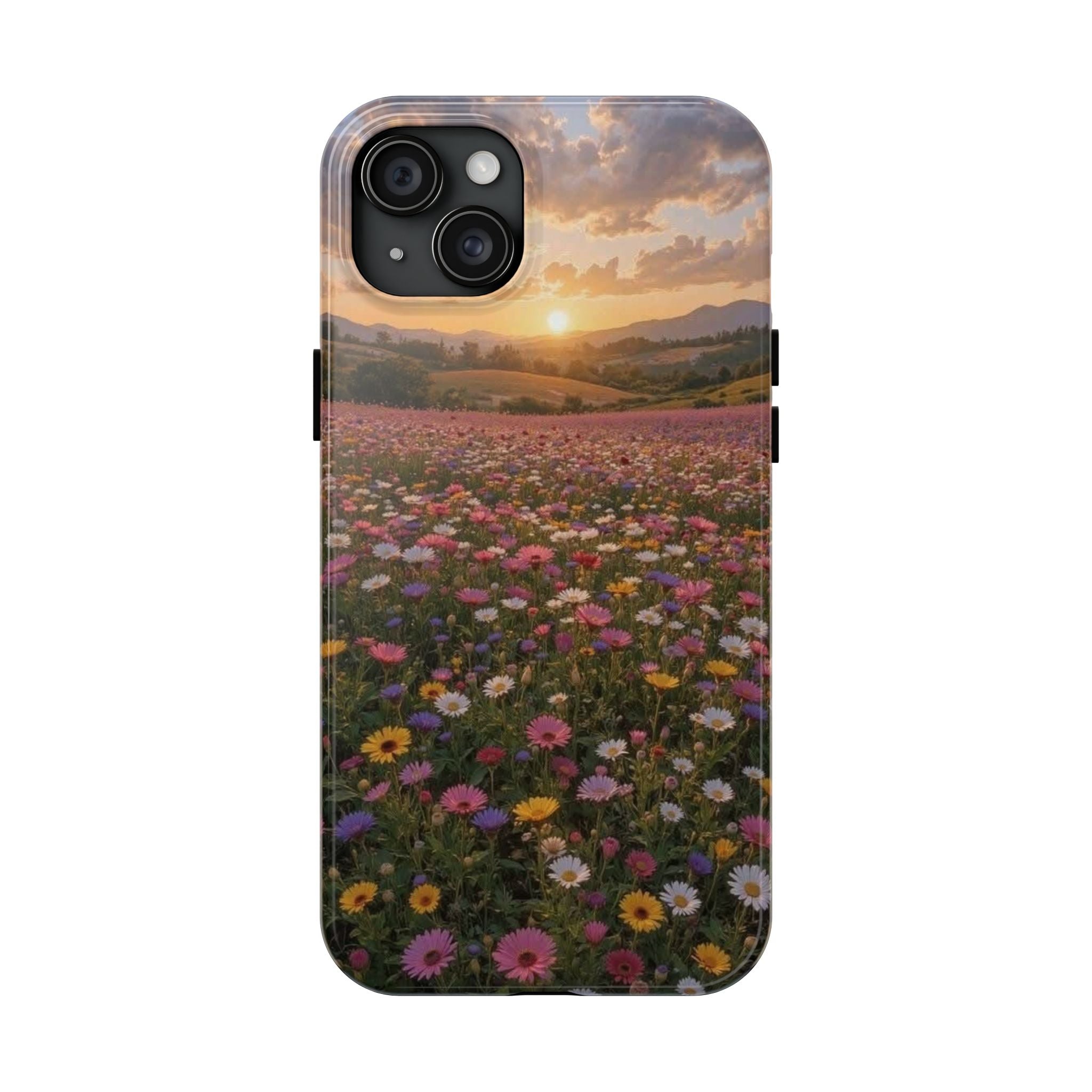 Flower themed phone case