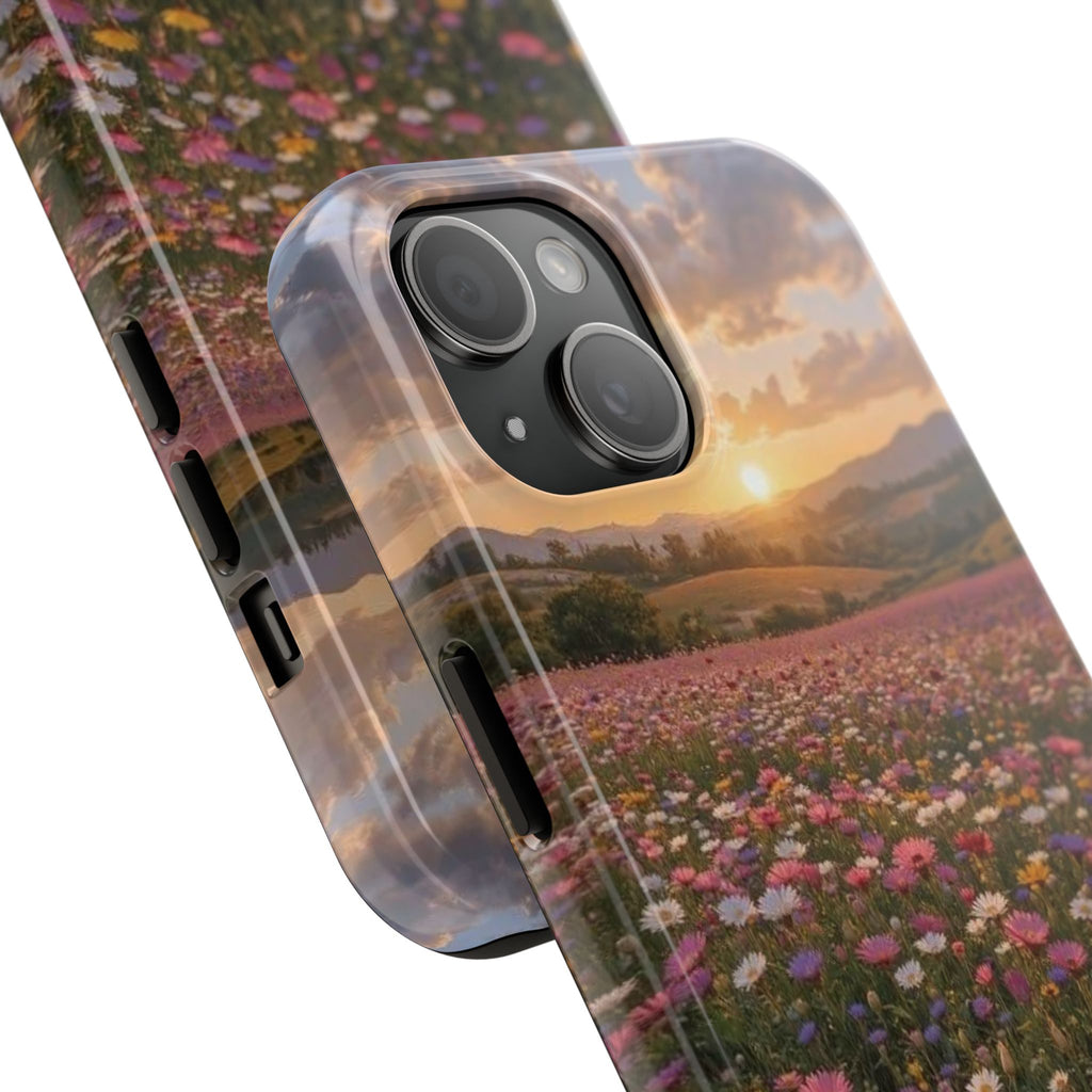 Flower themed phone case