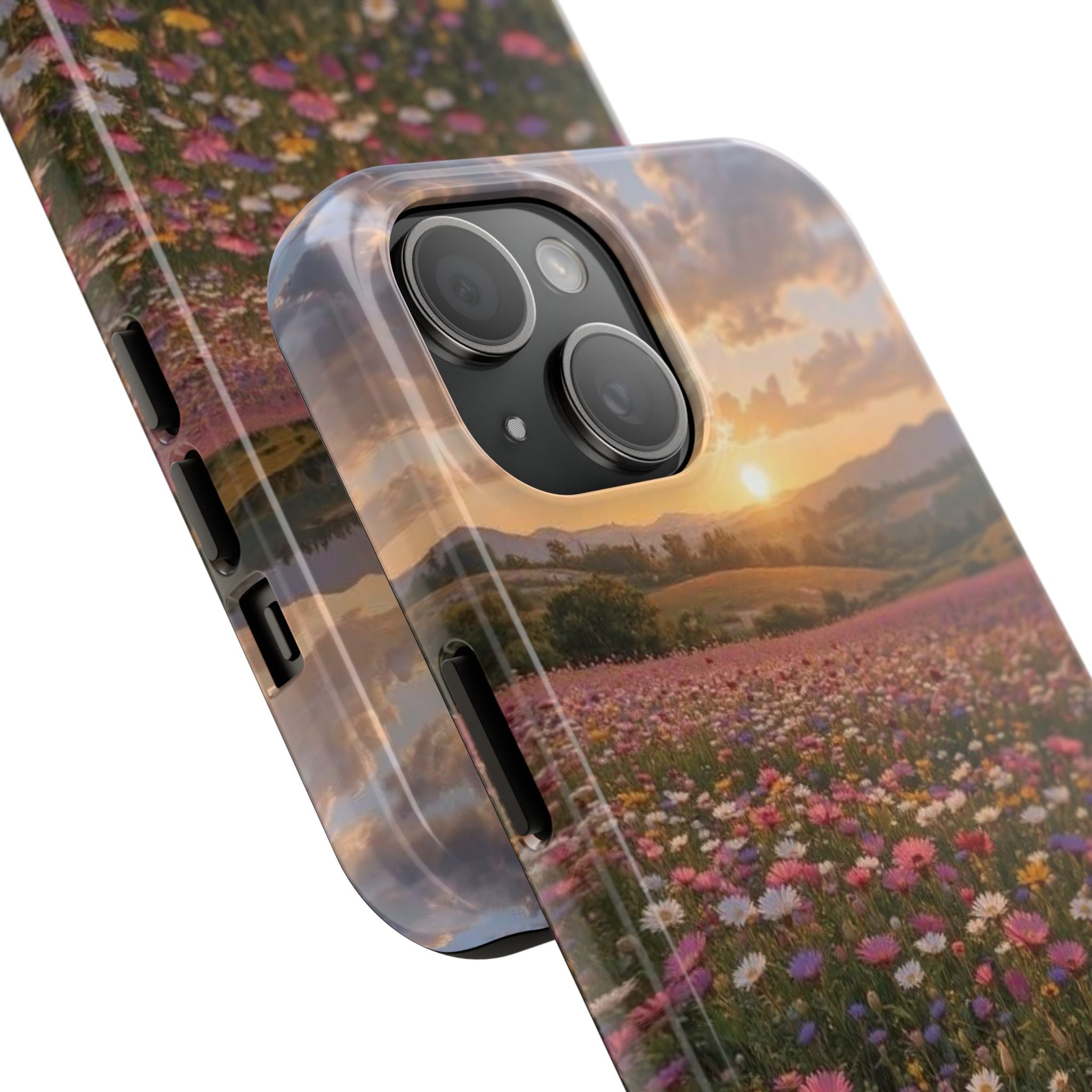 Flower themed phone case