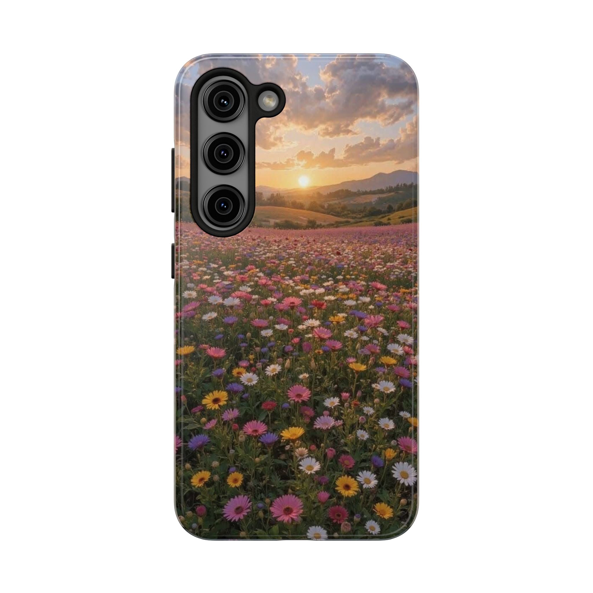 Flower themed phone case