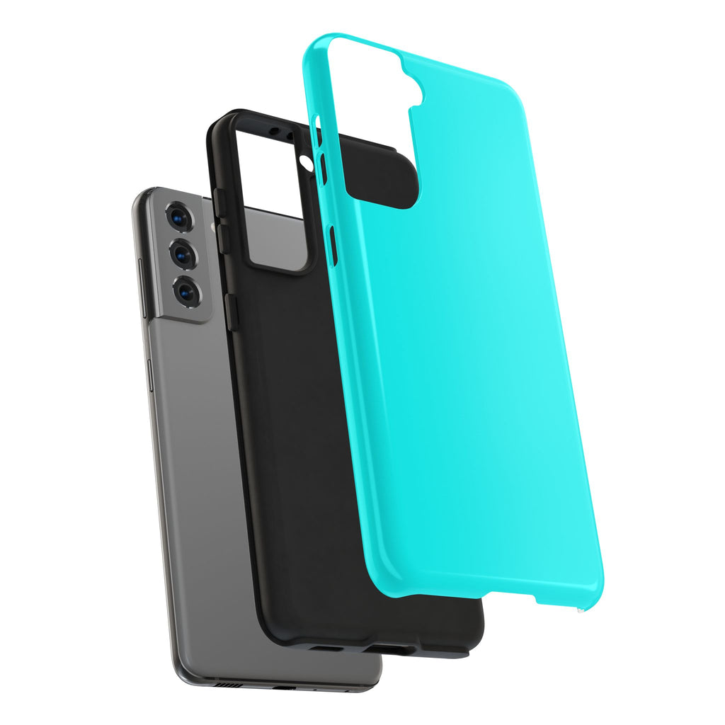 Cyan color phone case
