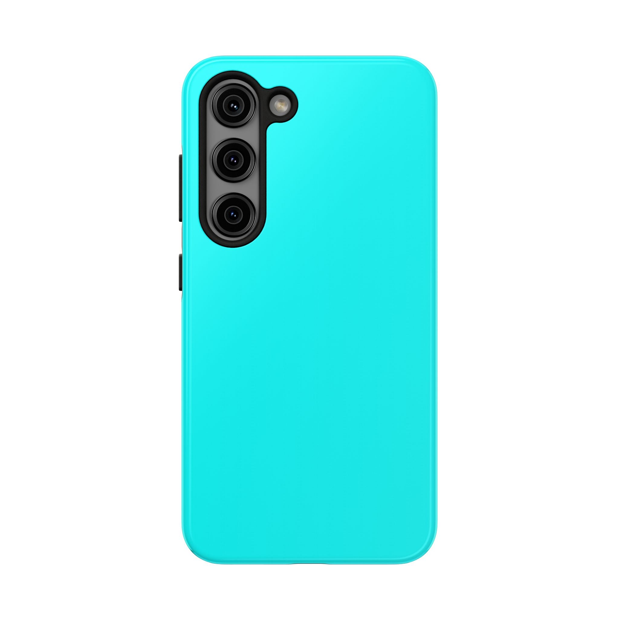 Cyan color phone case