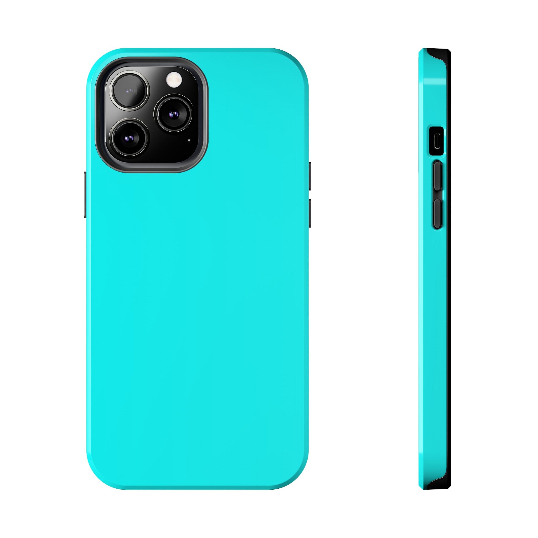 Cyan color phone case
