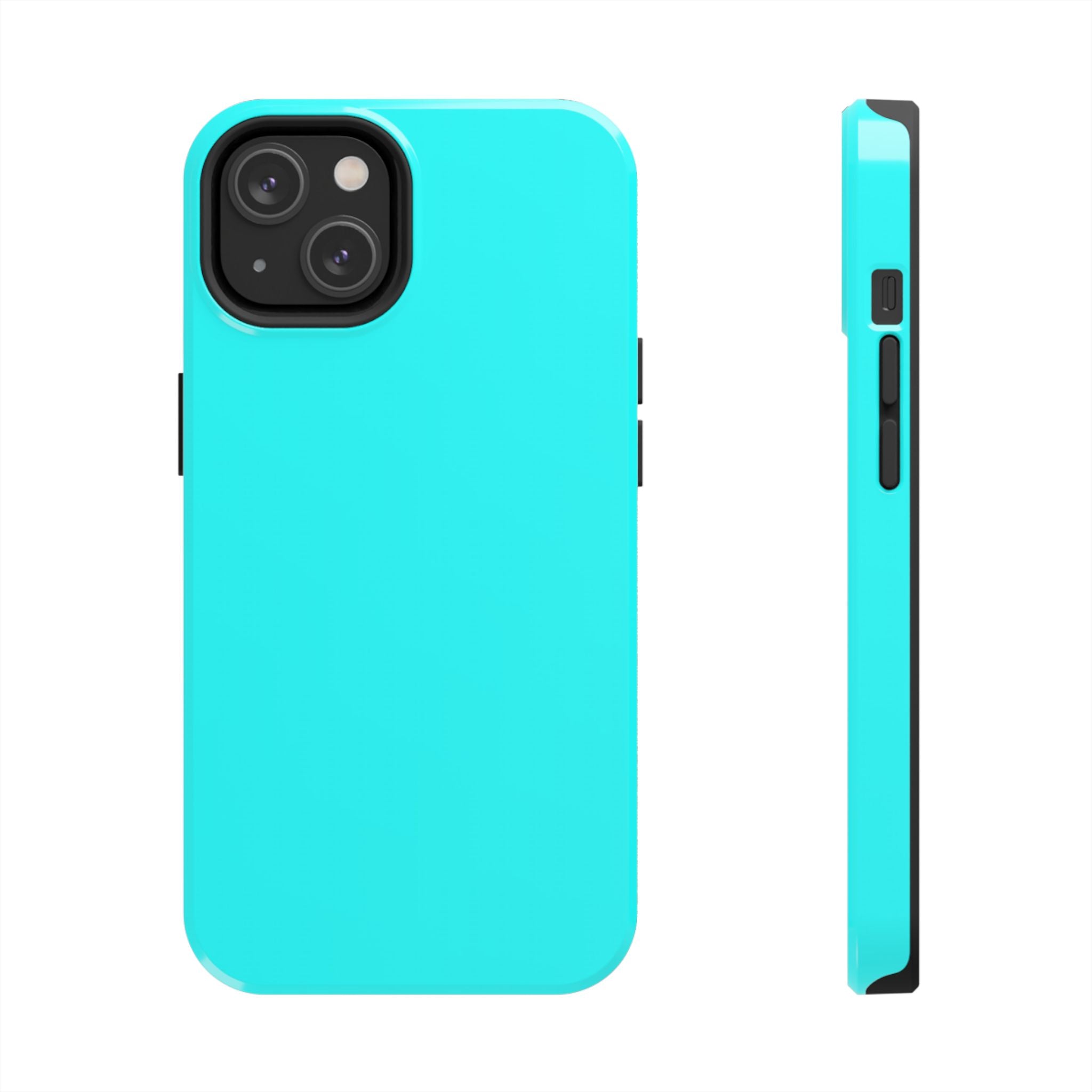 Cyan color phone case