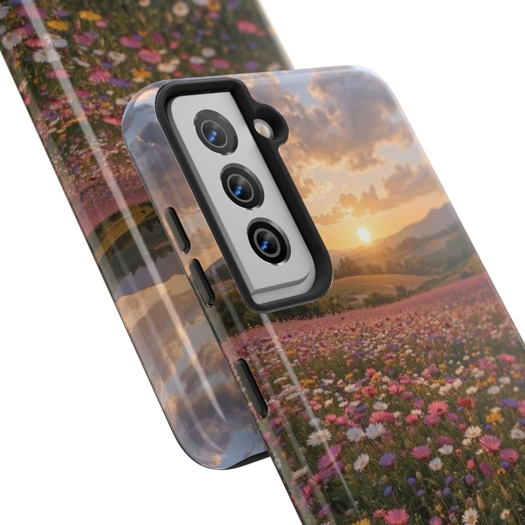 Flower themed phone case