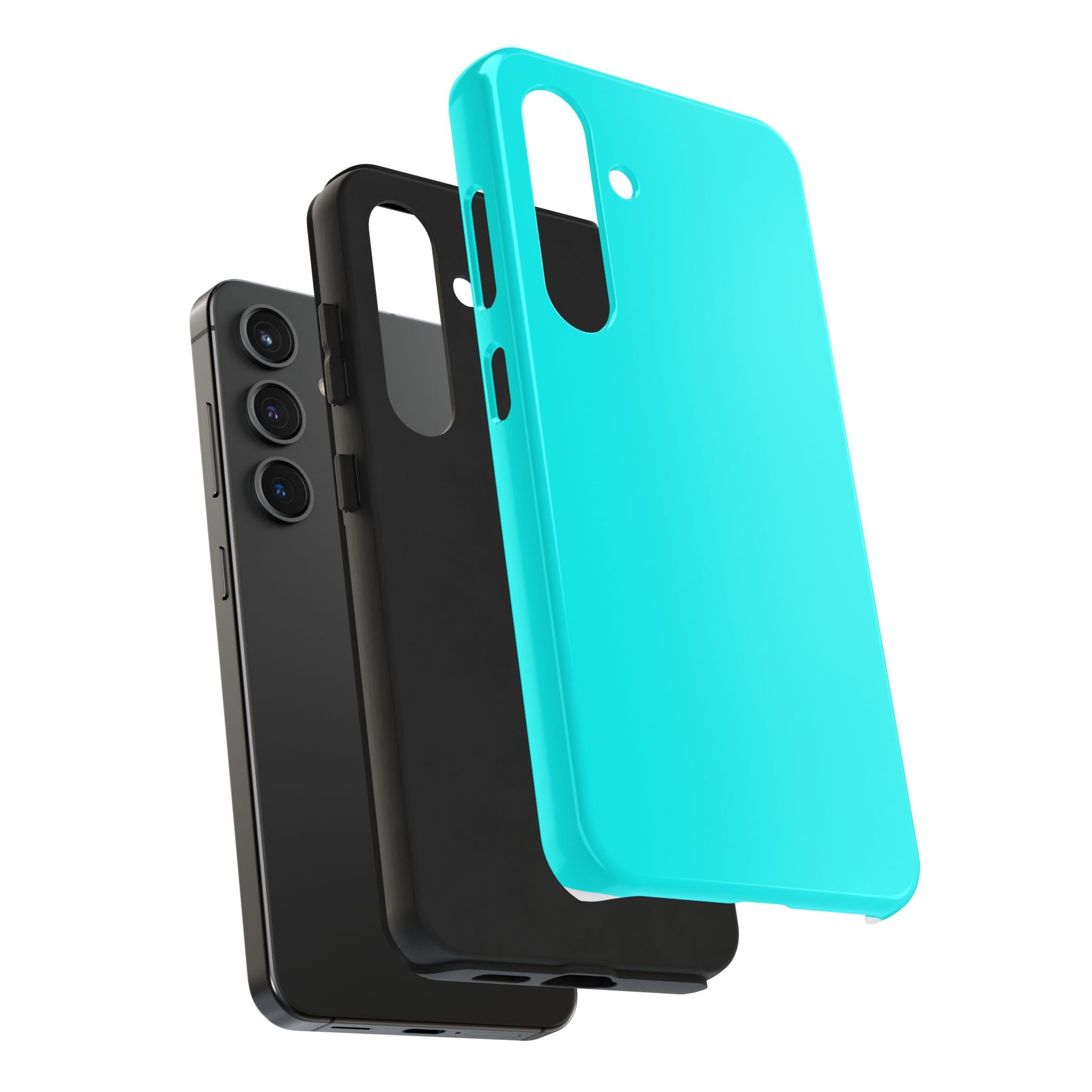 Cyan color phone case