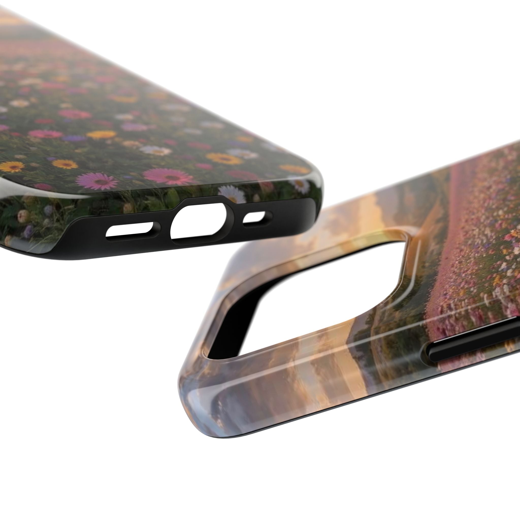 Flower themed phone case