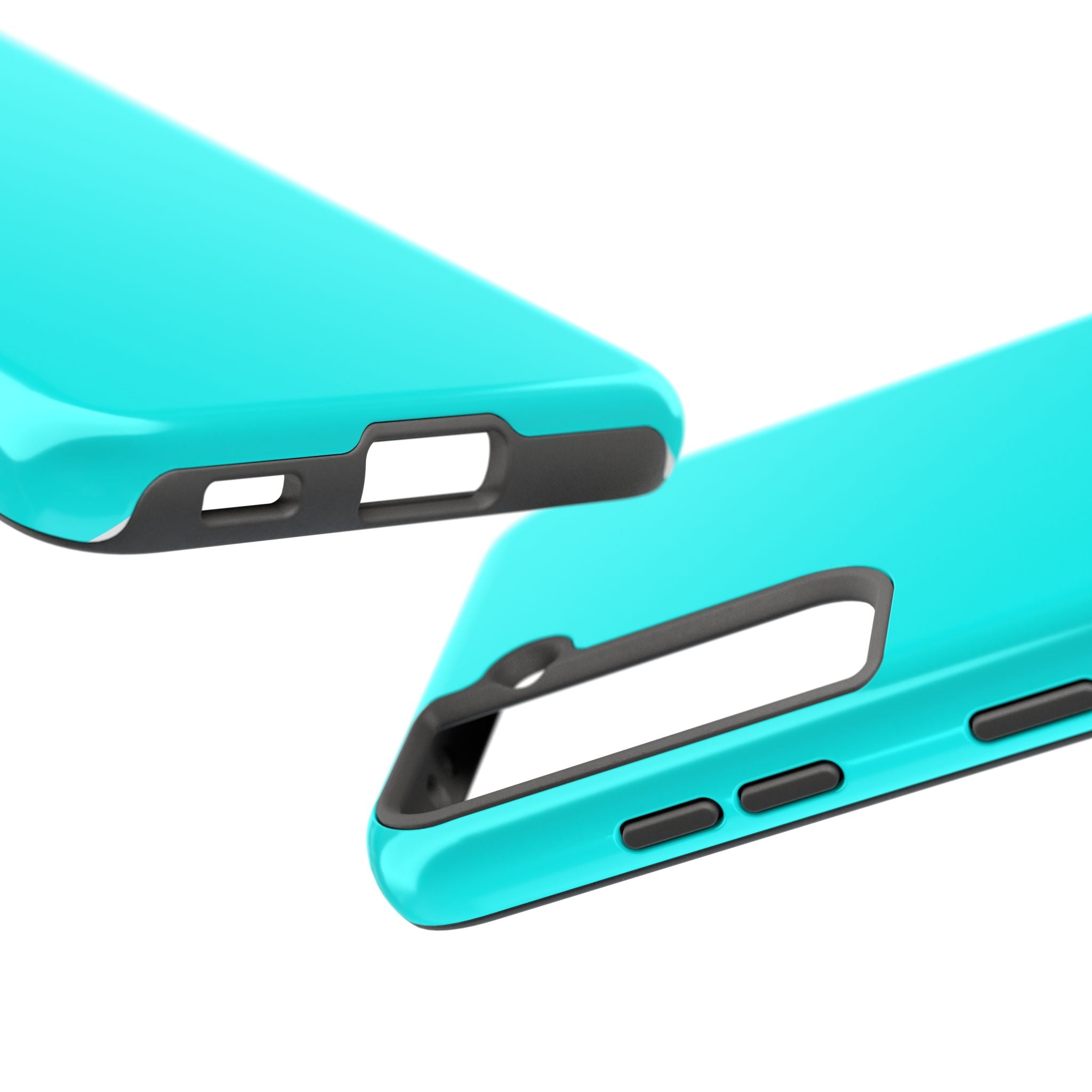 Cyan color phone case