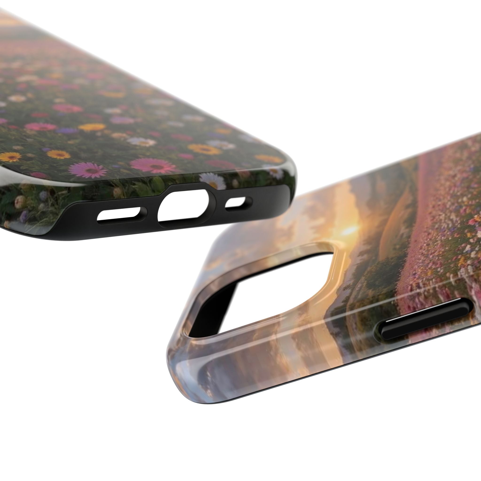 Flower themed phone case