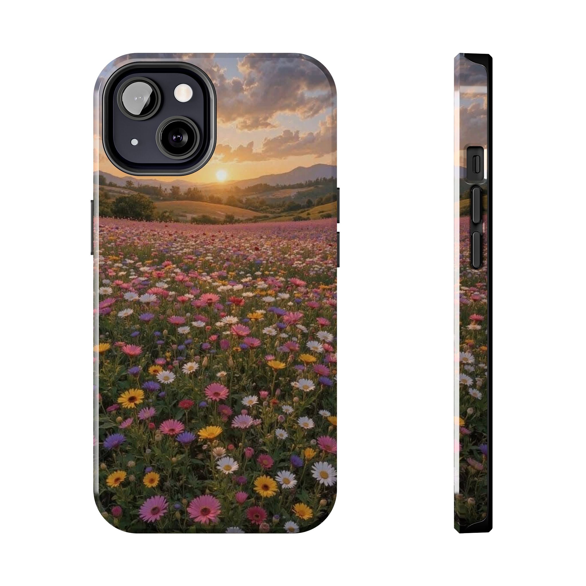 Flower themed phone case