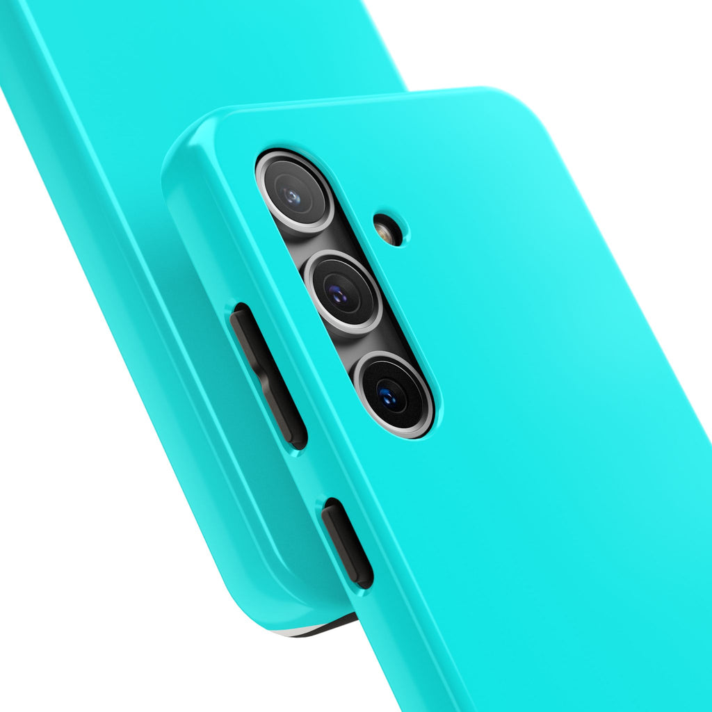 Cyan color phone case