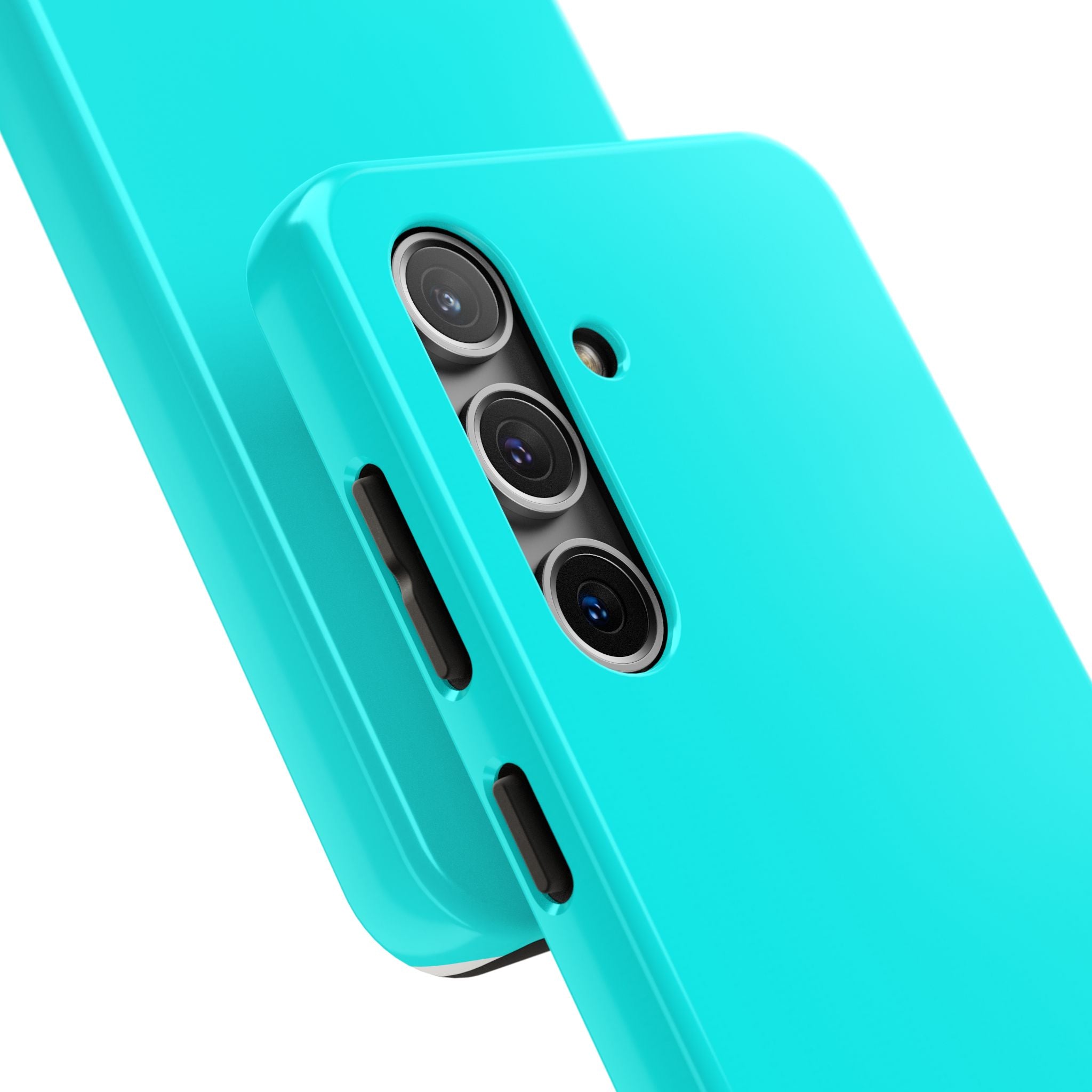 Cyan color phone case
