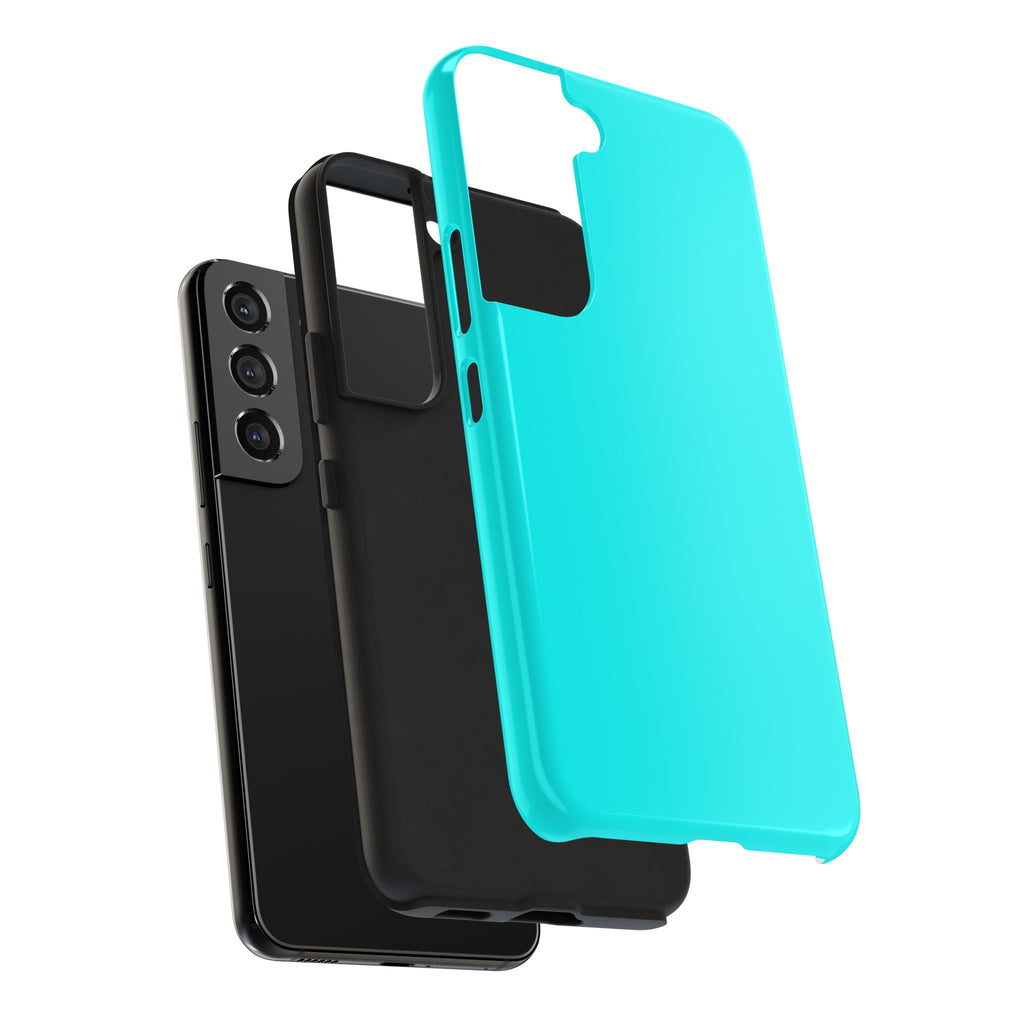 Cyan color phone case