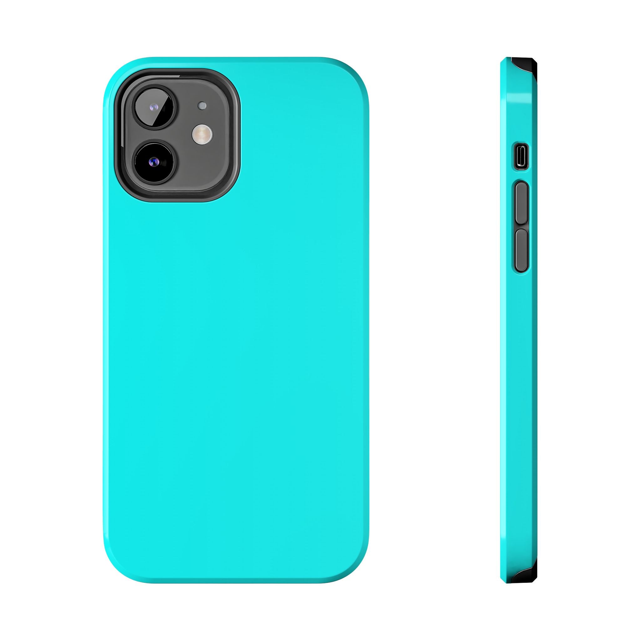 Cyan color phone case