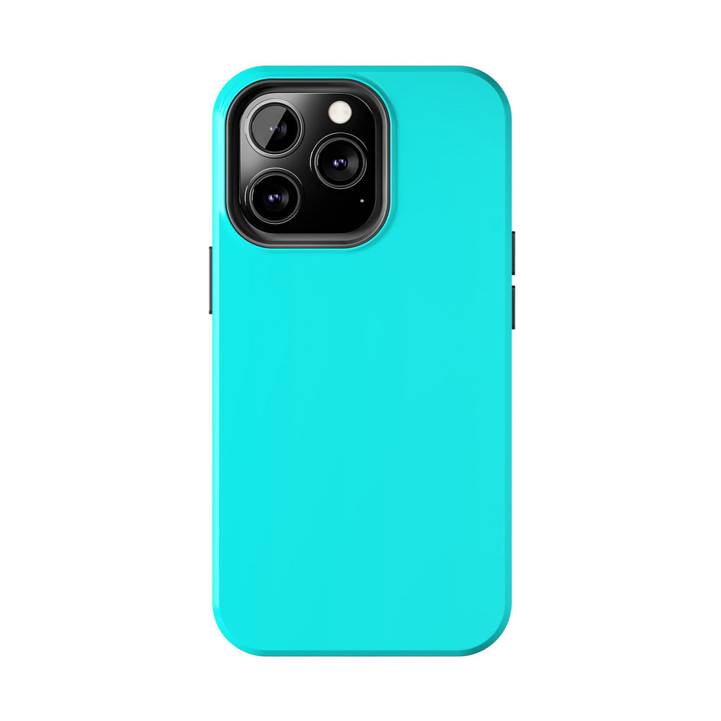 Cyan color phone case