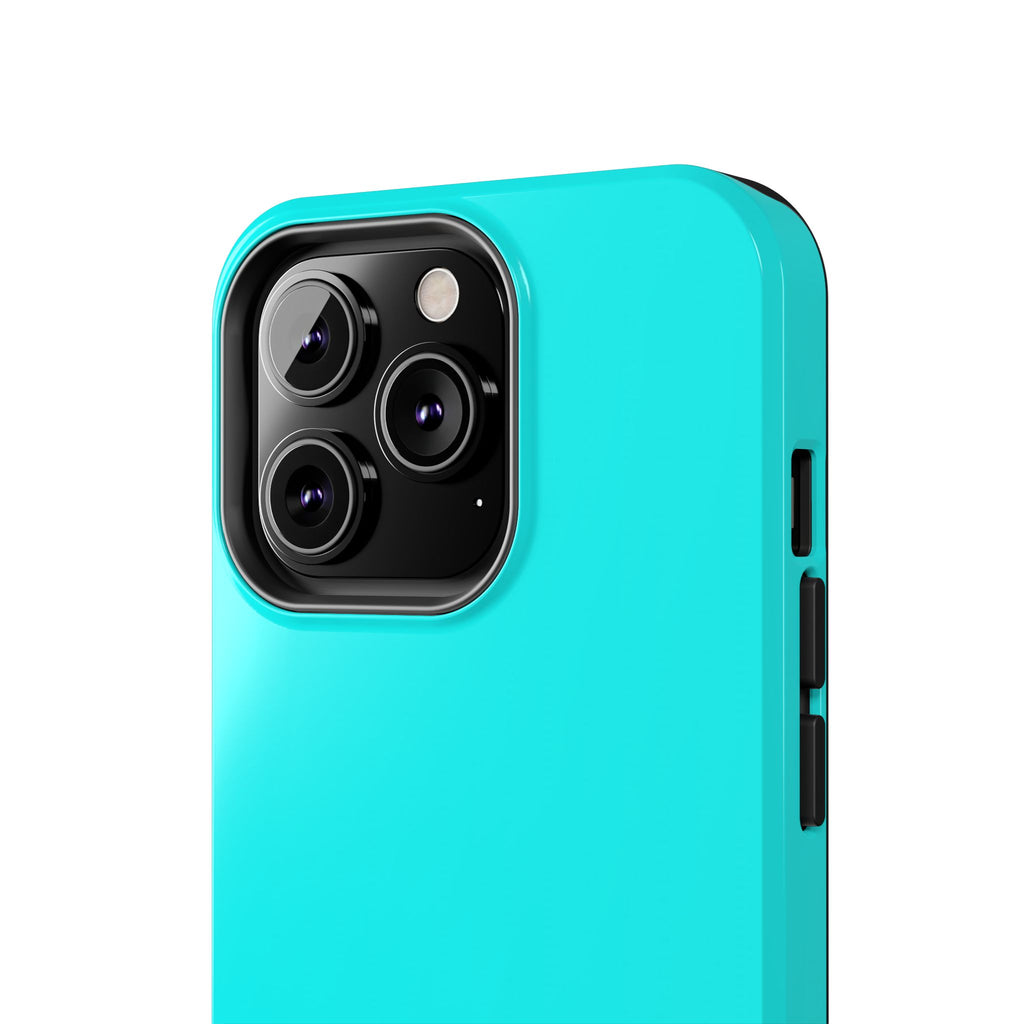 Cyan color phone case